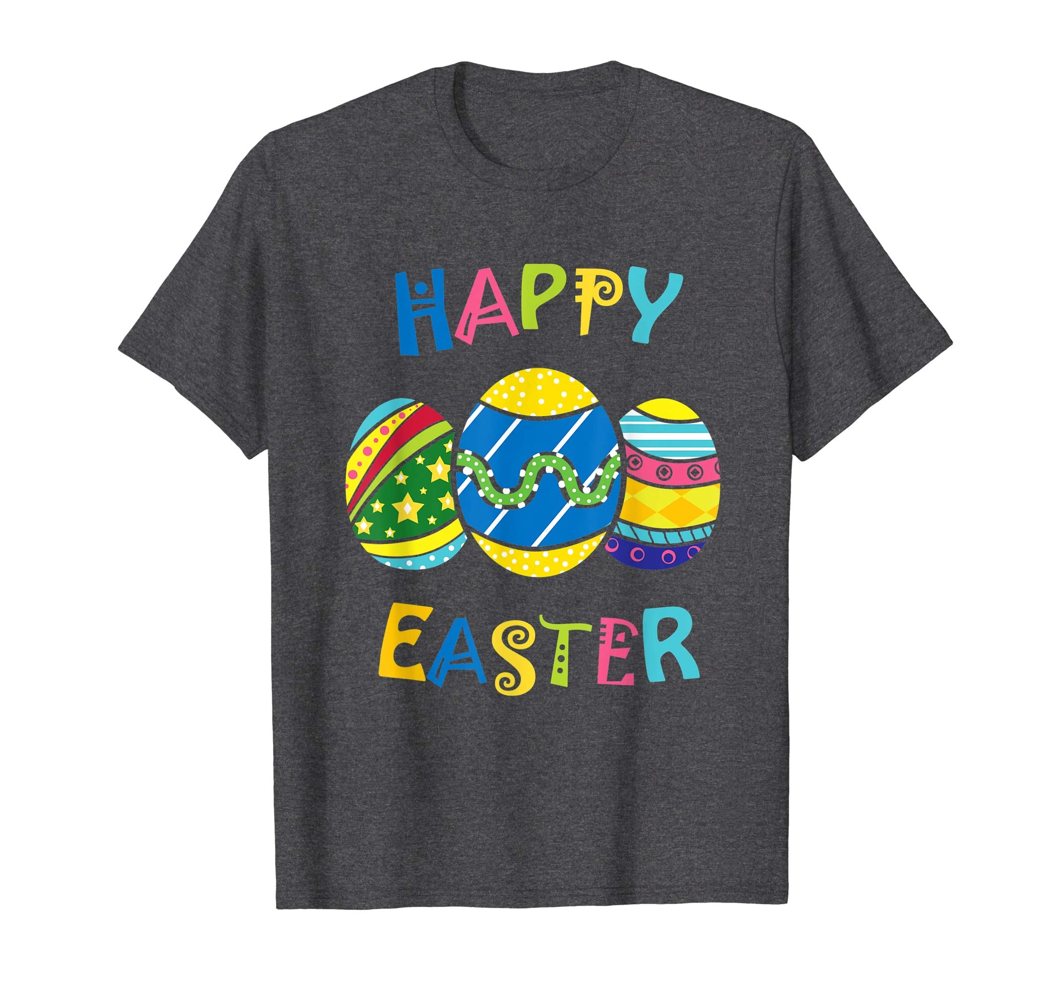 Happy Easter Shirt for Boys Men Easter Egg Painting Tee
