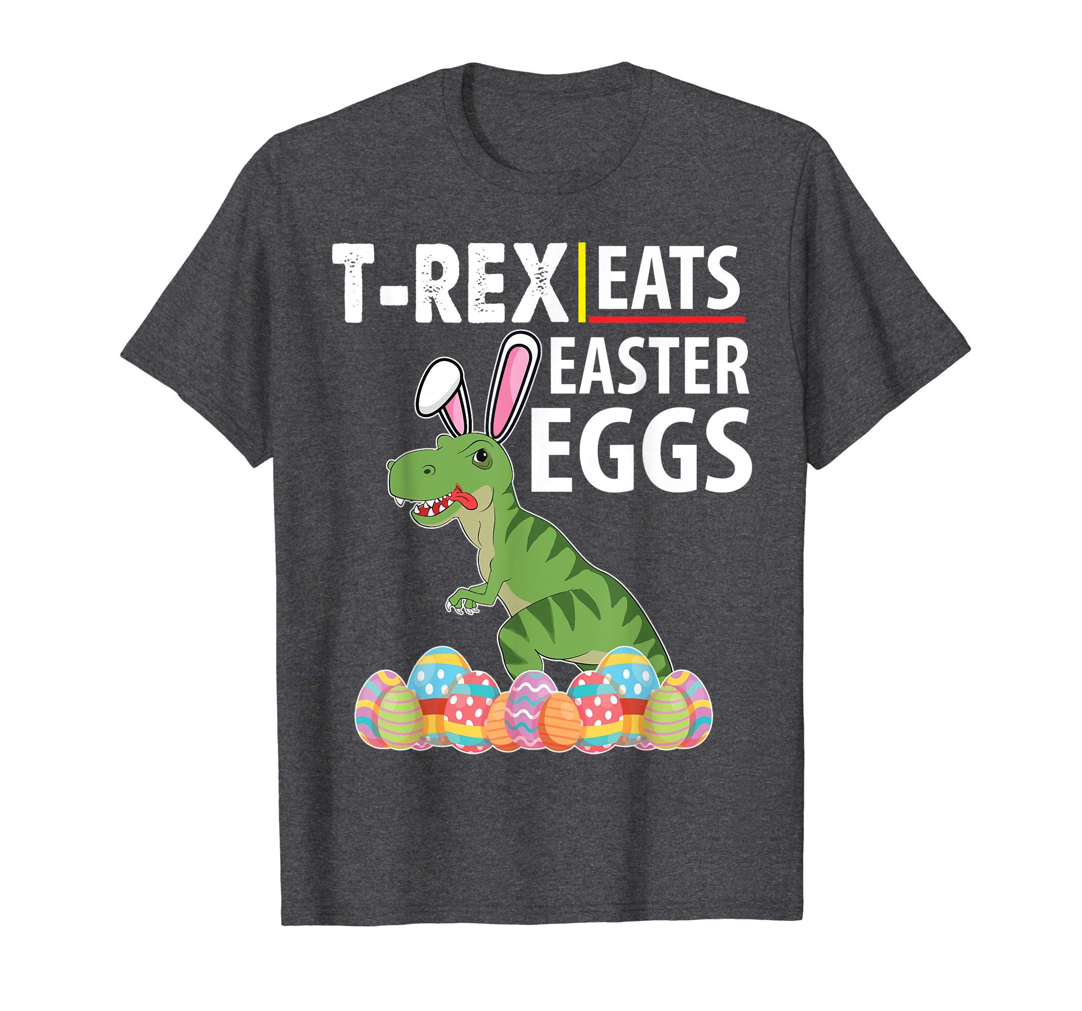 Bunny Dinosaur T-rex Eats Easter Eggs Happy Easter Day Shirt