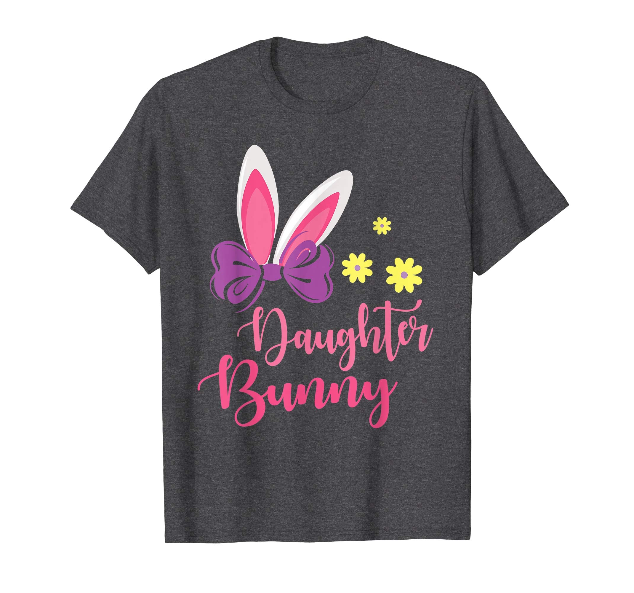 Flowers Bunny Rabbit Girl Face Easter Shirt Daughter Bunny