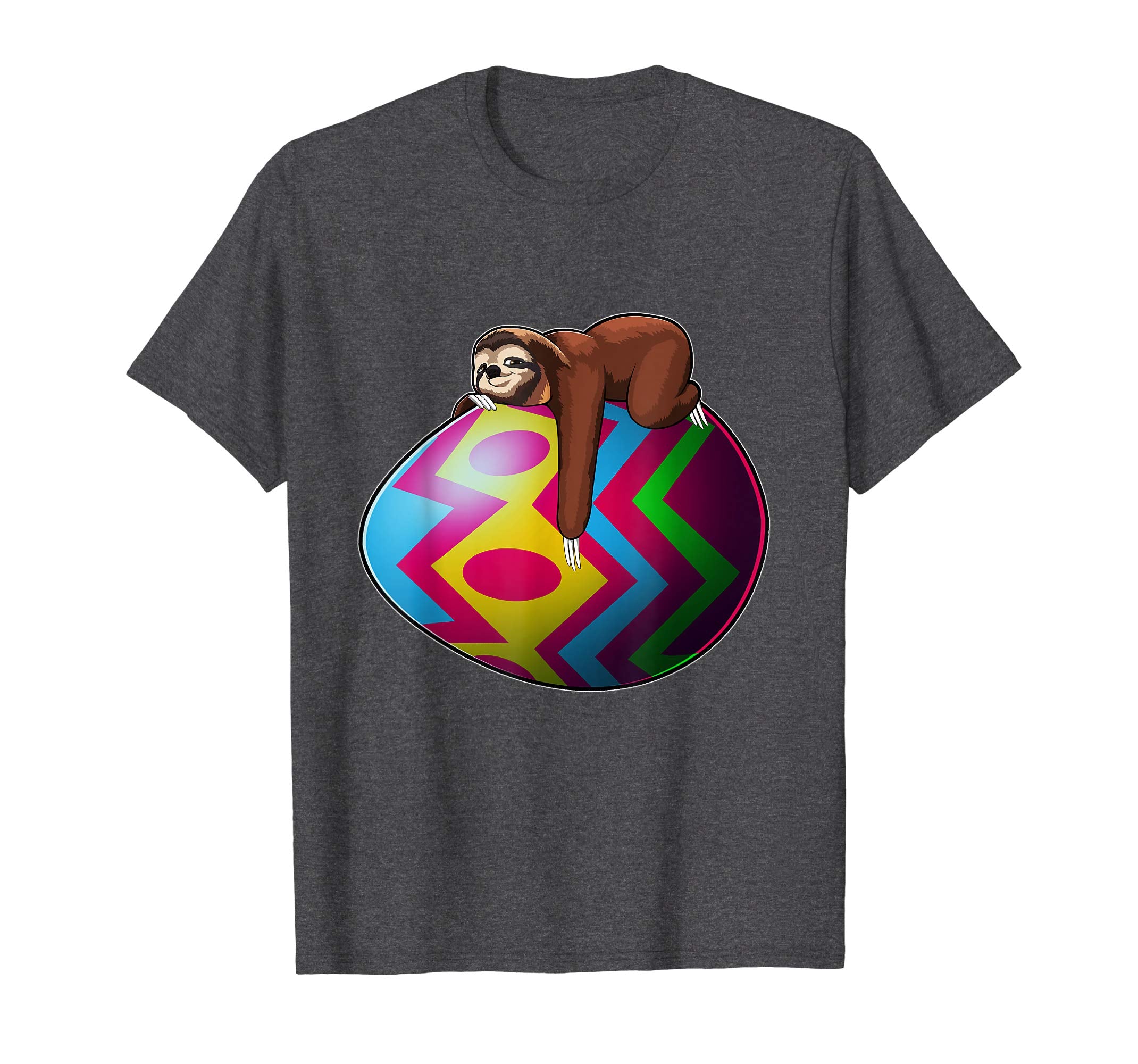 Easter Lazy Sloth T Shirt Men Women Kids Bunny Basket Eggs