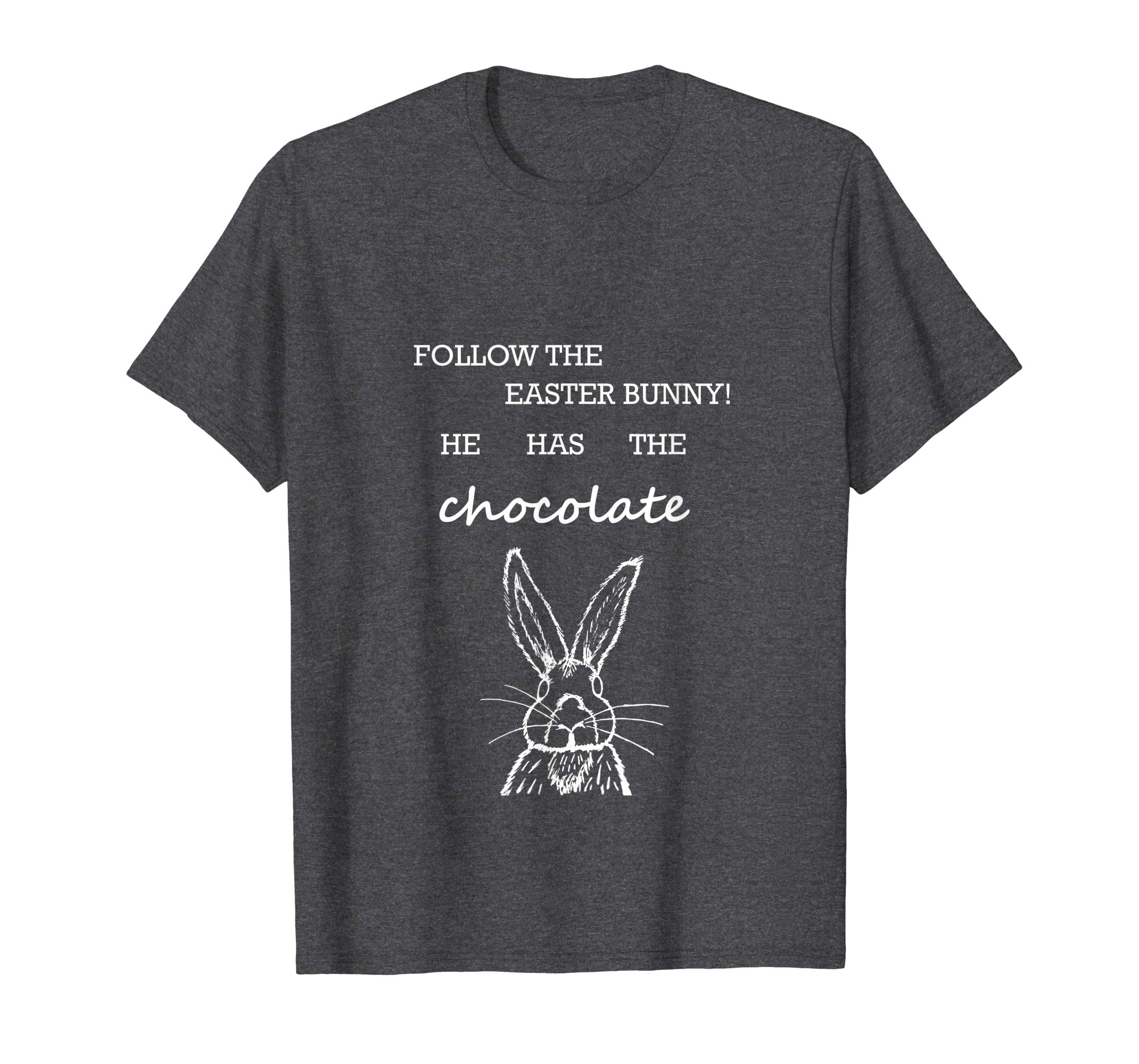 Follow the easter bunny gift idea t-shirt for men women kids