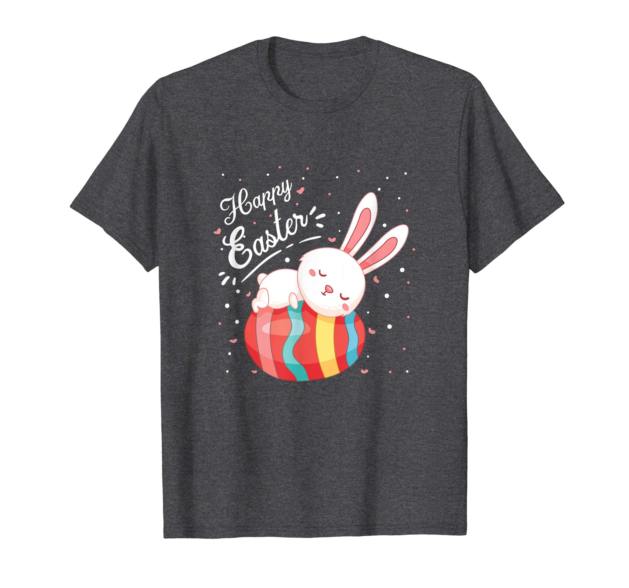 Happy Easter Bunny Tee T Shirt With Easter Eggs Tee