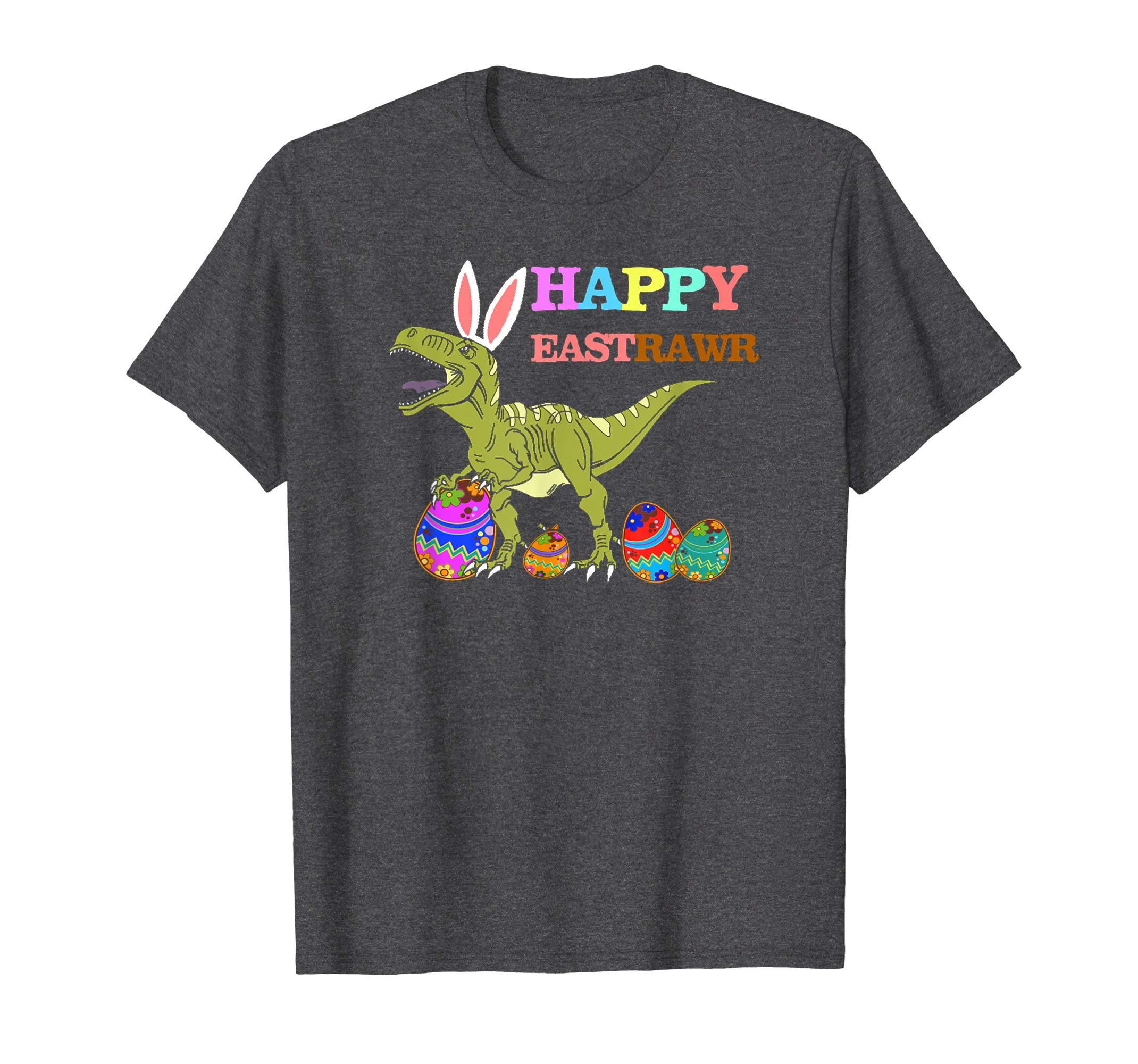 Happy Eastrawr T Rex Dinosaur Easter Bunny Egg Shirt Kids