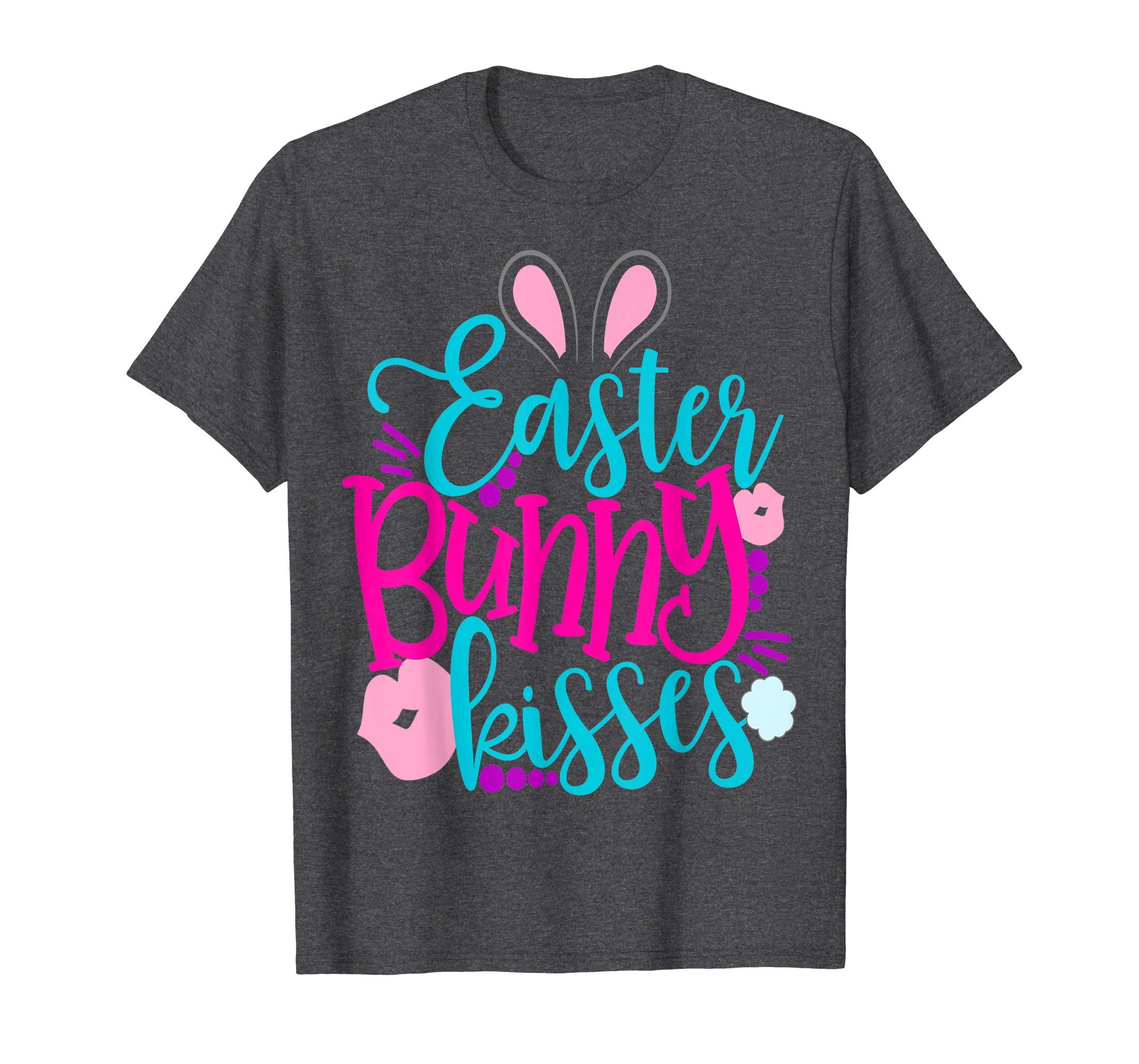 Easter Bunny Kisses Easter Shirt Cute Kids Lips School Girls