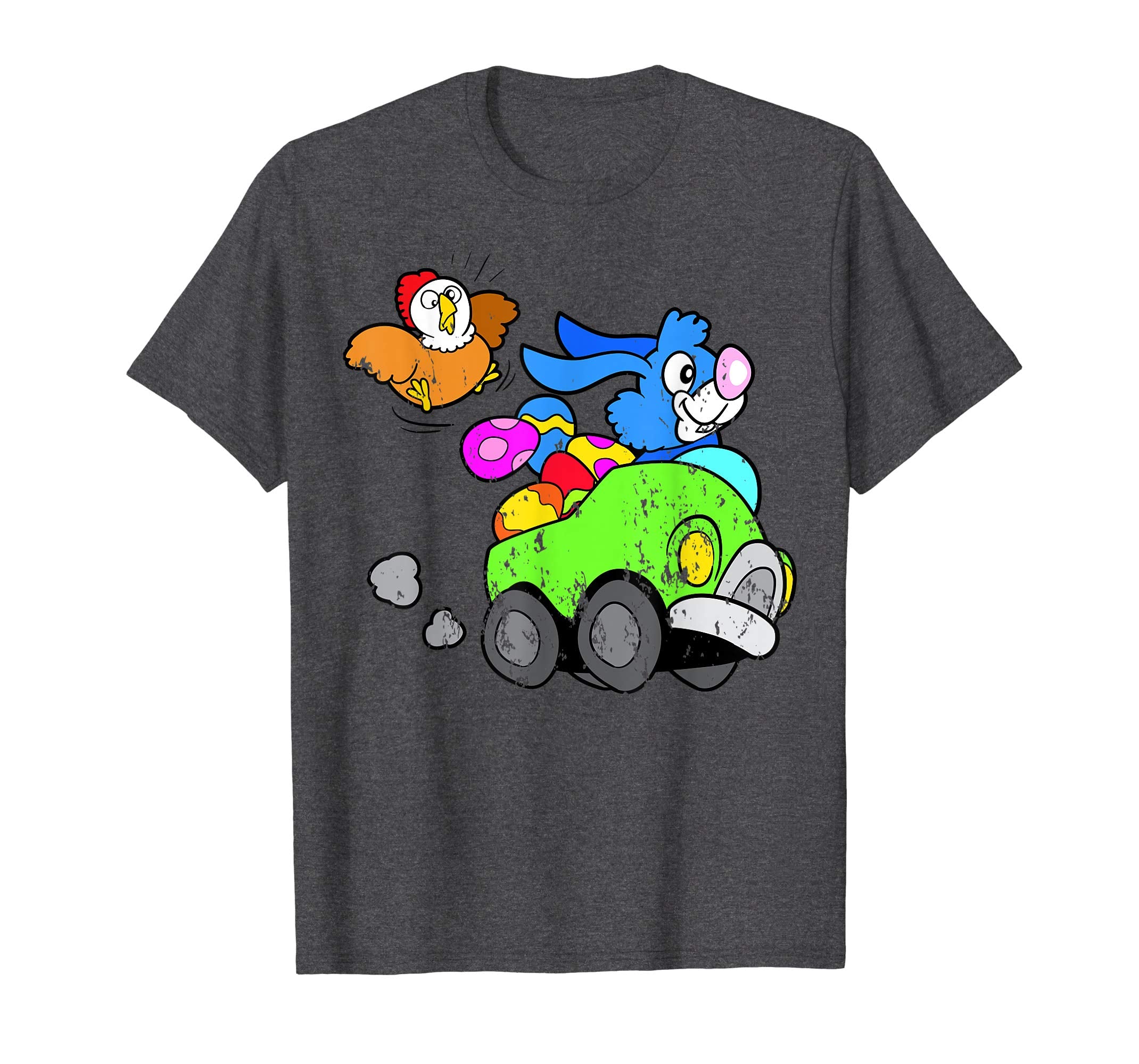 Retro Vintage Grunge Funny Cute Easter Bunny Egg Fun T-Shirt