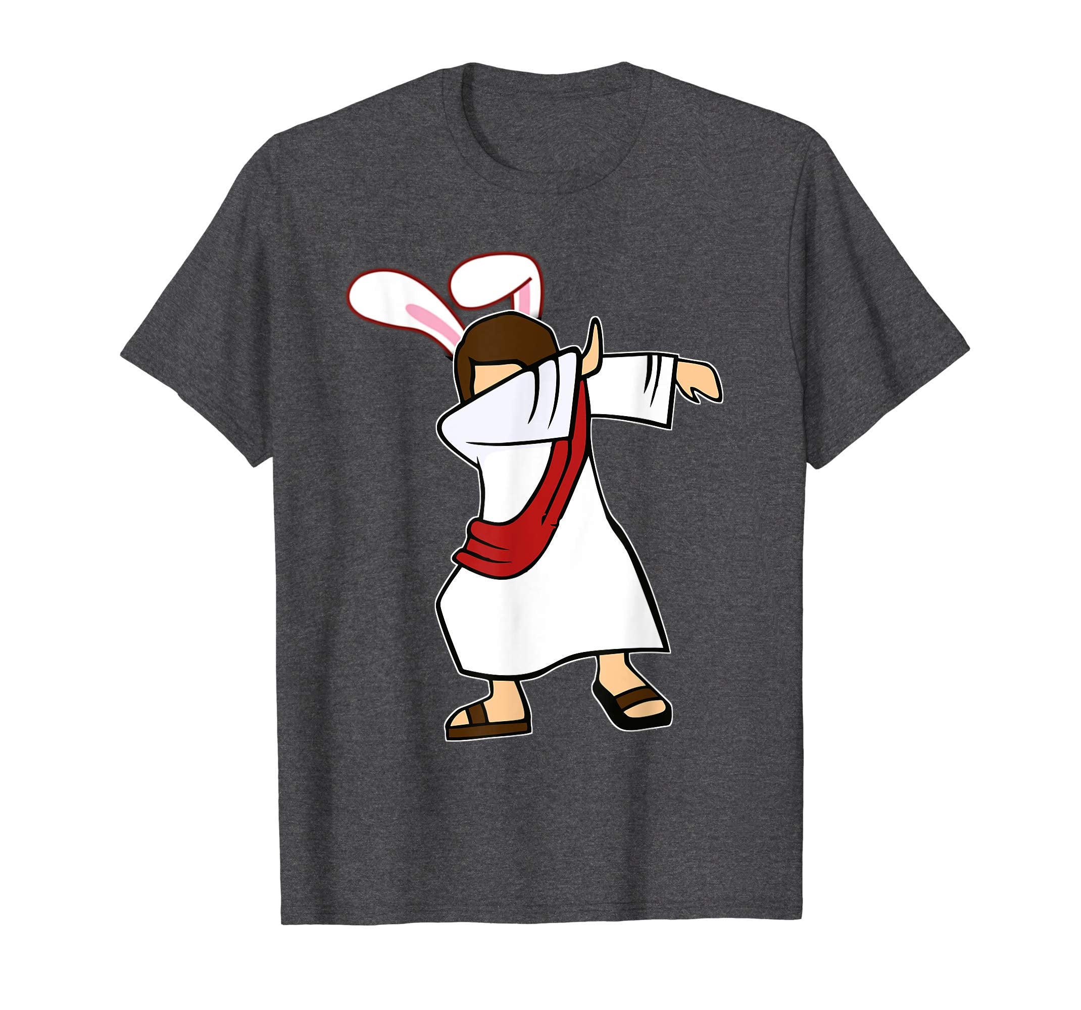 Easter Bunny Dabbing Jesus Tshirt Rabbit Ears Christian Gift