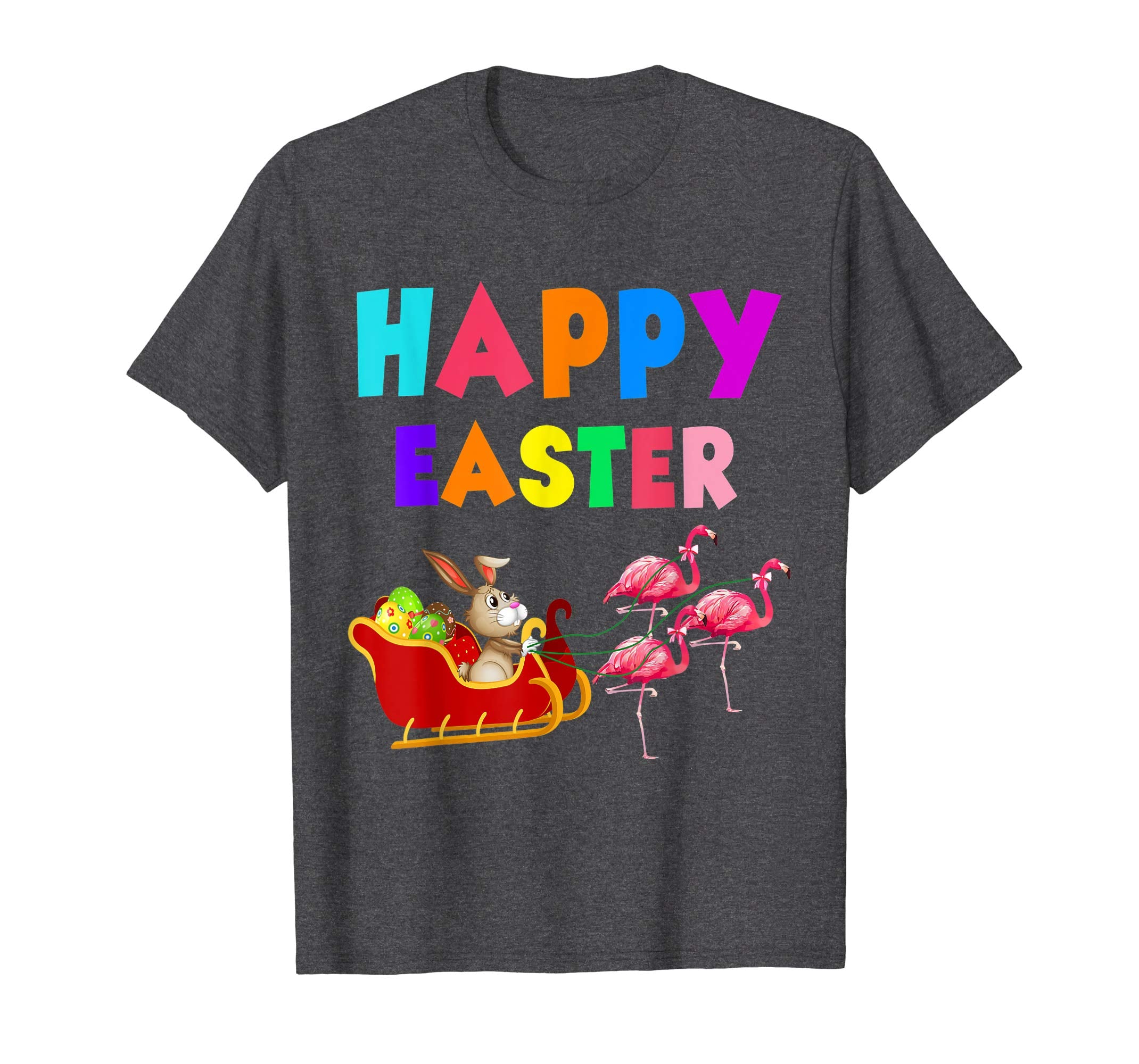 Happy Easter Bunny And Flamingo T shirt Gift