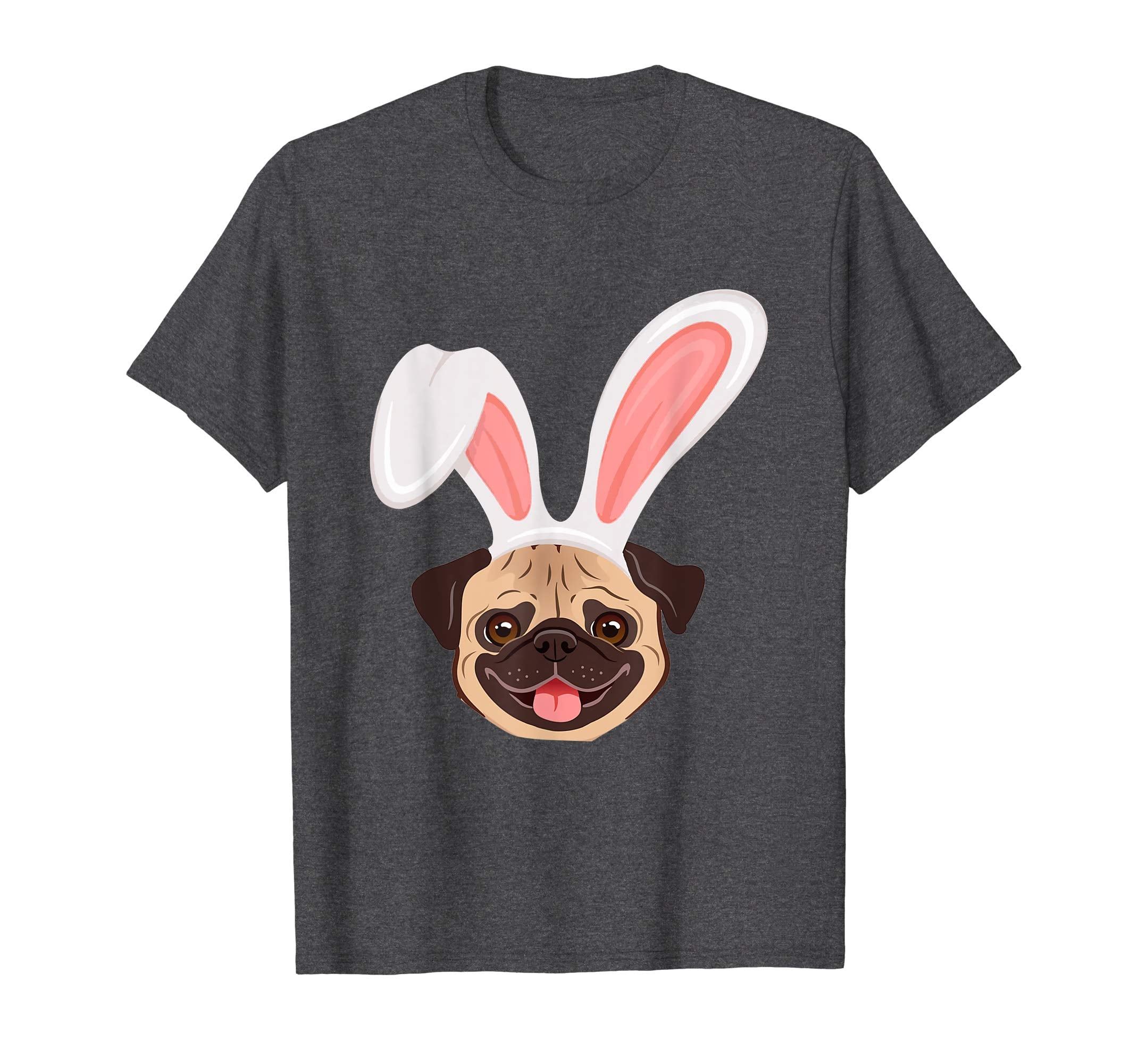 Funny Pug Dressed As Easter Bunny With Rabbit Ears T-Shirt