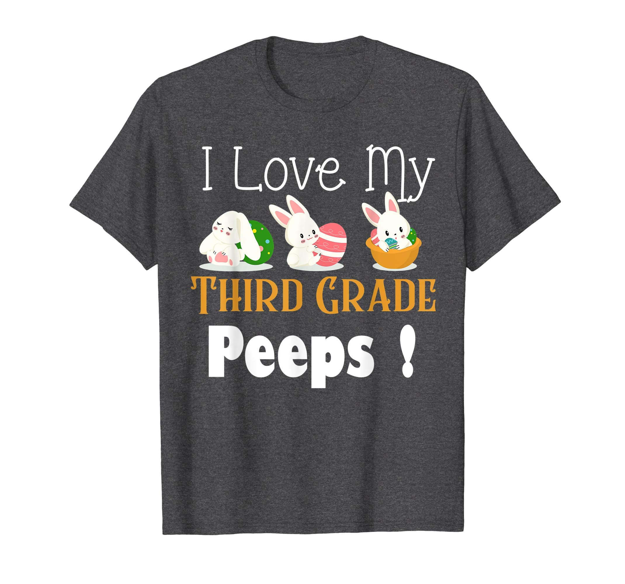 I Love My Third Grade Peeps With Cute Bunnies TShirt Easter