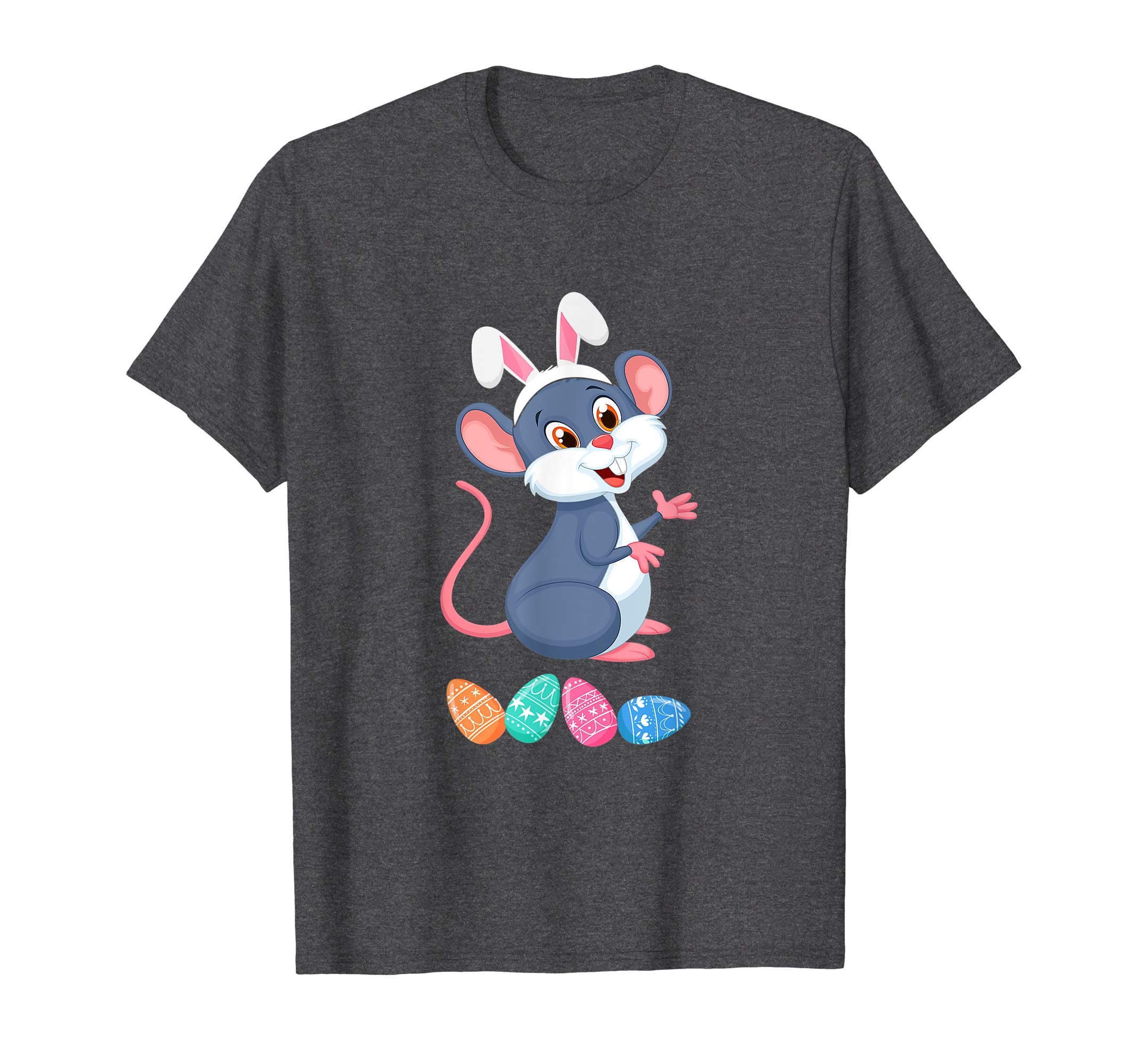 Funny Easter Mouse With Bunny Ears And Eggs T Shirt
