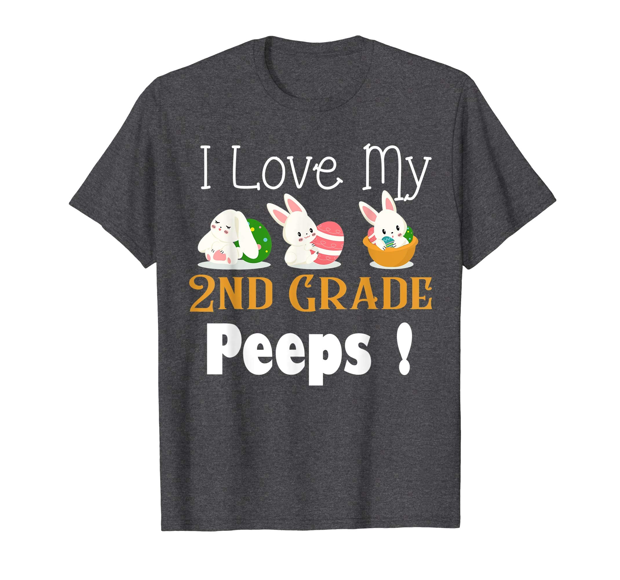 I Love My 2nd Grade Peeps With Cute Bunnies TShirt Easter