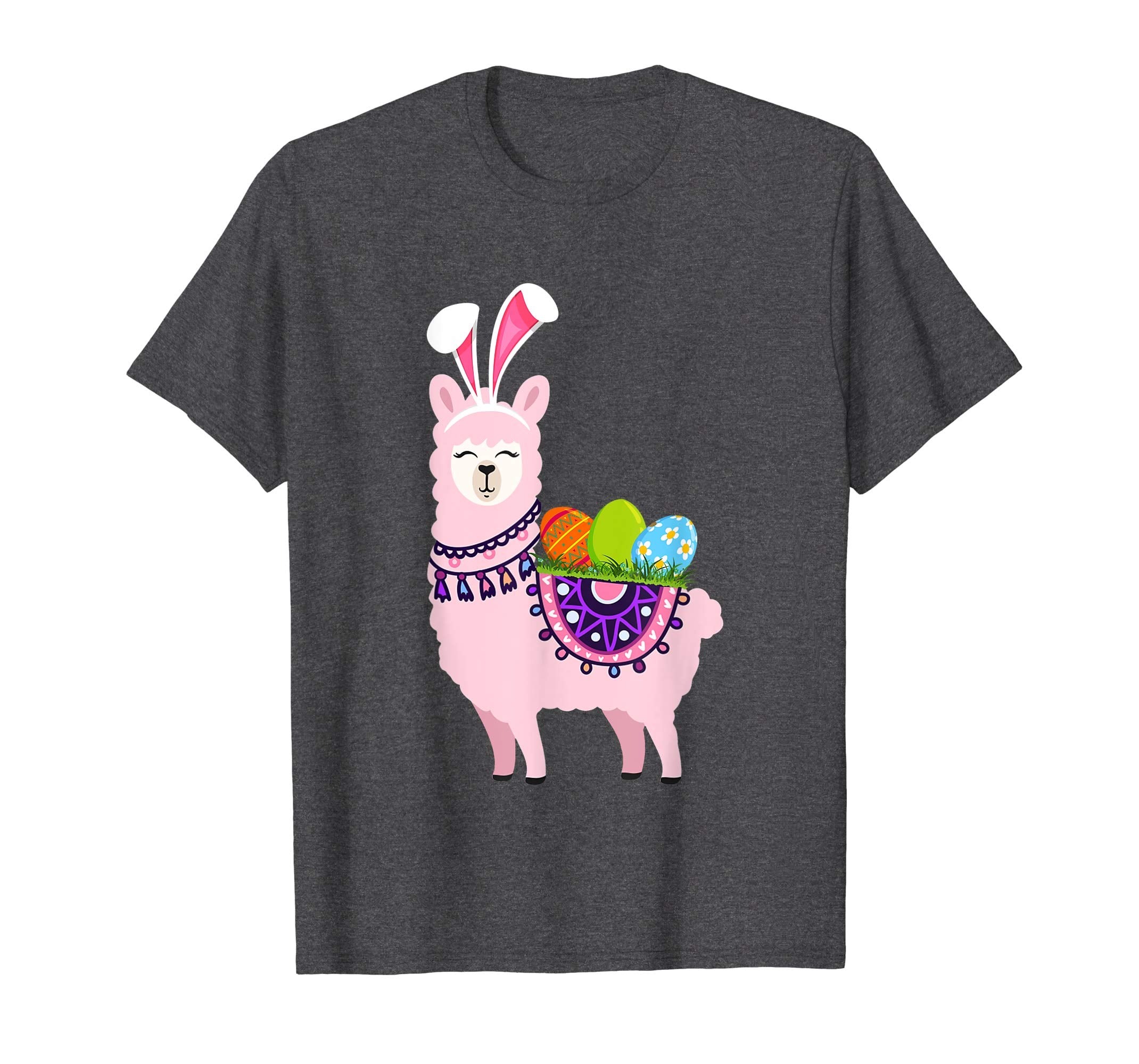 Cute Bunny Ears Llama Easter Day Tee Egg Hunt T-Shirt Gifts