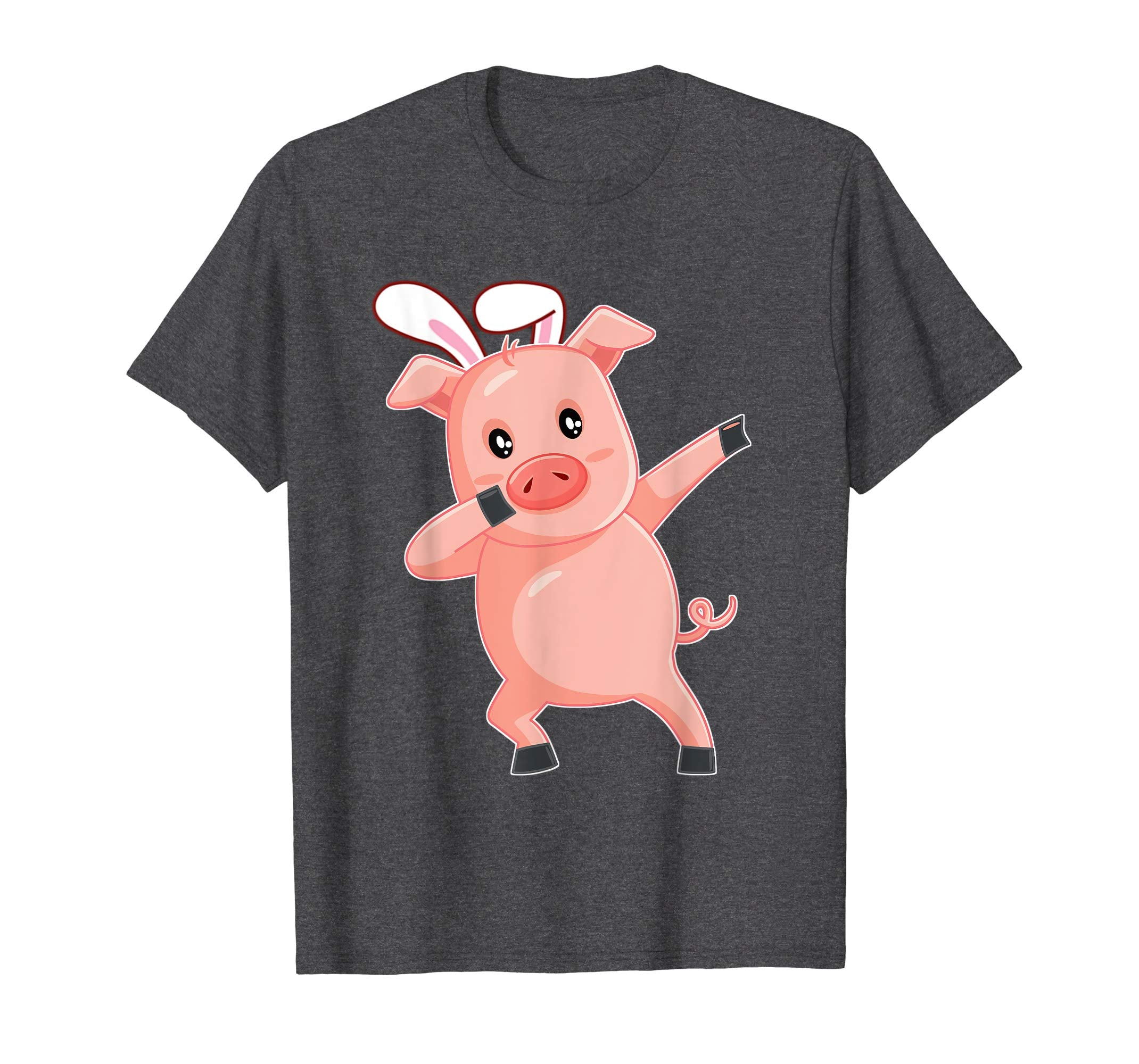 Easter Bunny Dabbing Pig Hog Tshirt Rabbit Ears Animal Gift