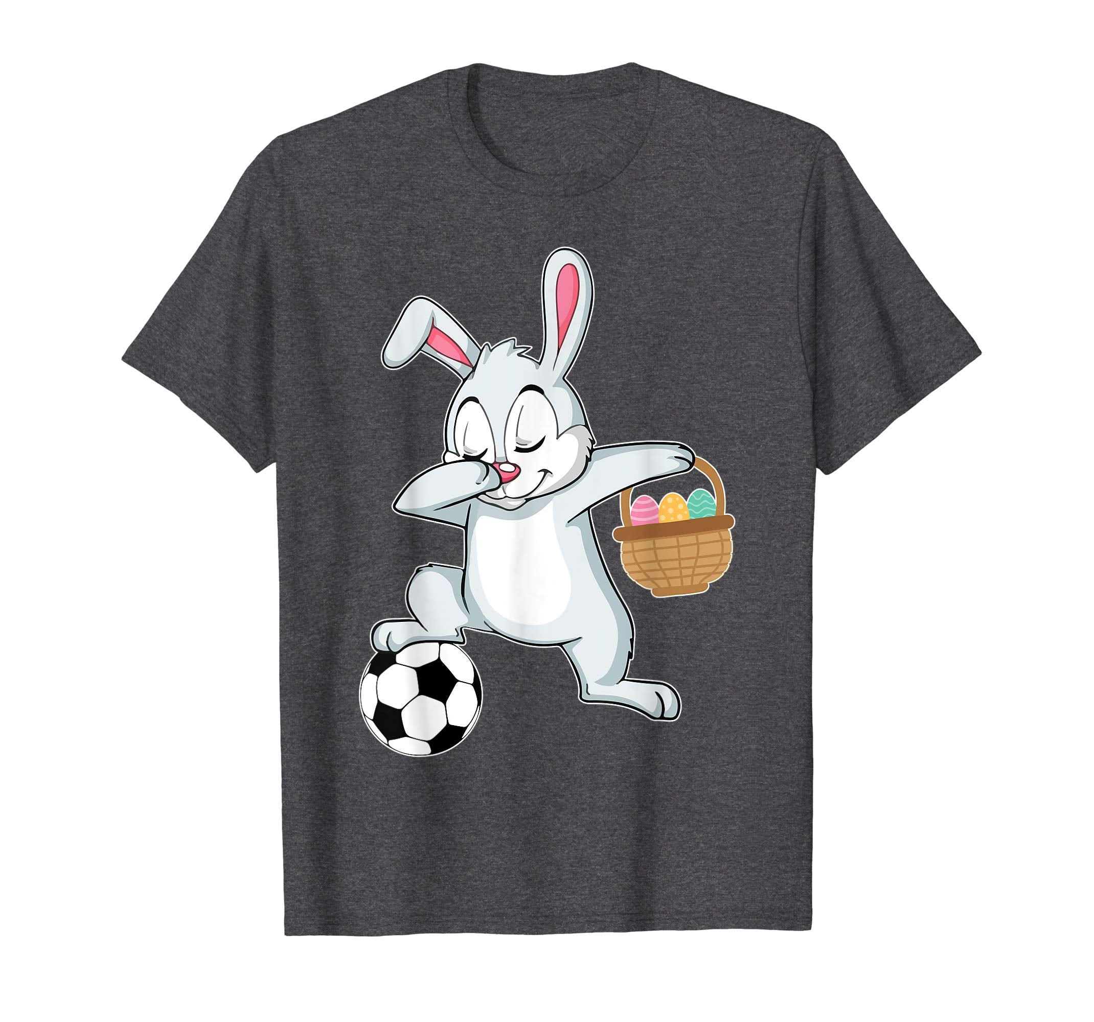 Bunny Rabbit With Easter Eggs Dabbing Playing Soccer Shirt