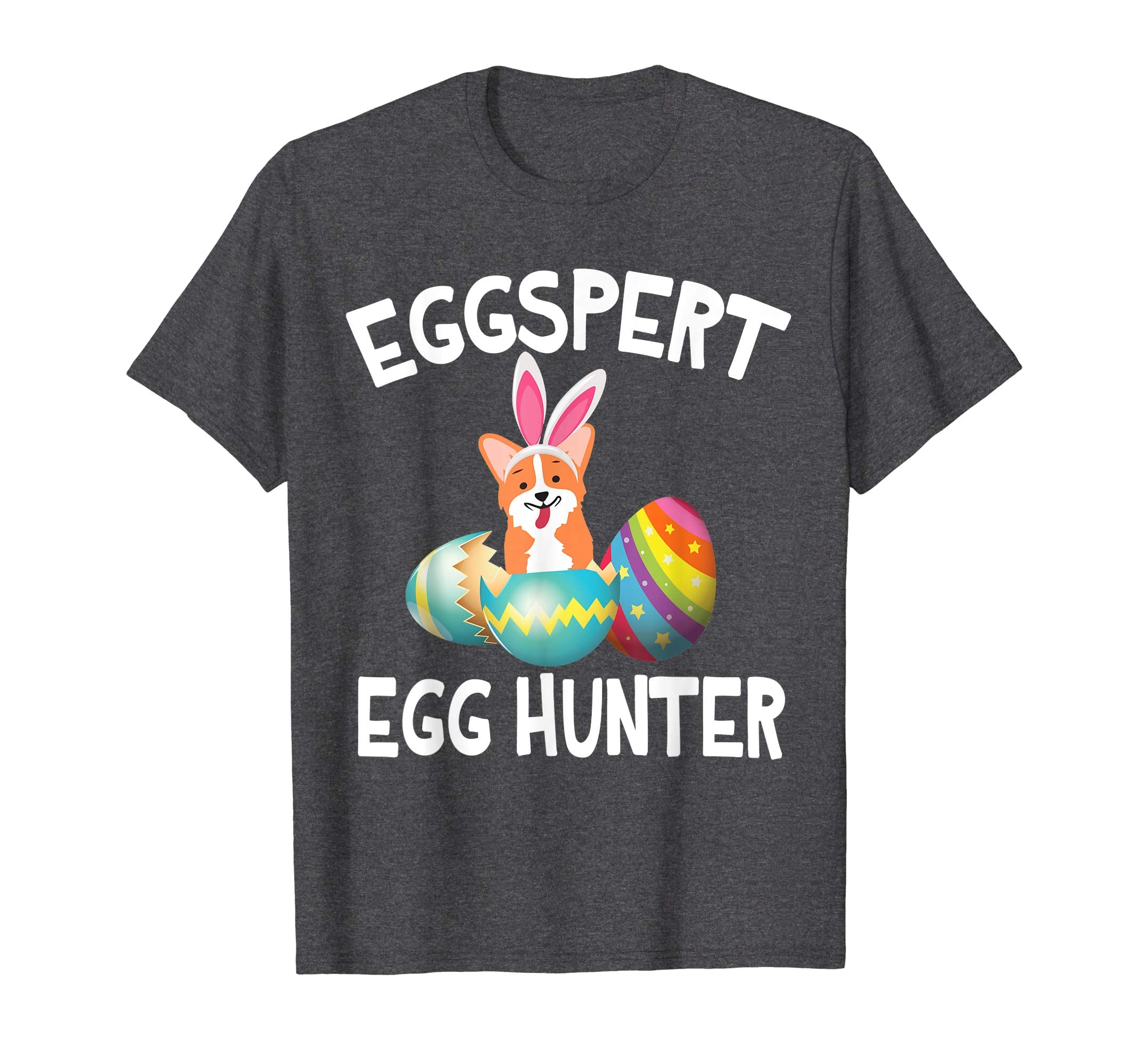 Corgi Bunny Dog Opening Easter Egg Eggspert Egg Hunter Shirt