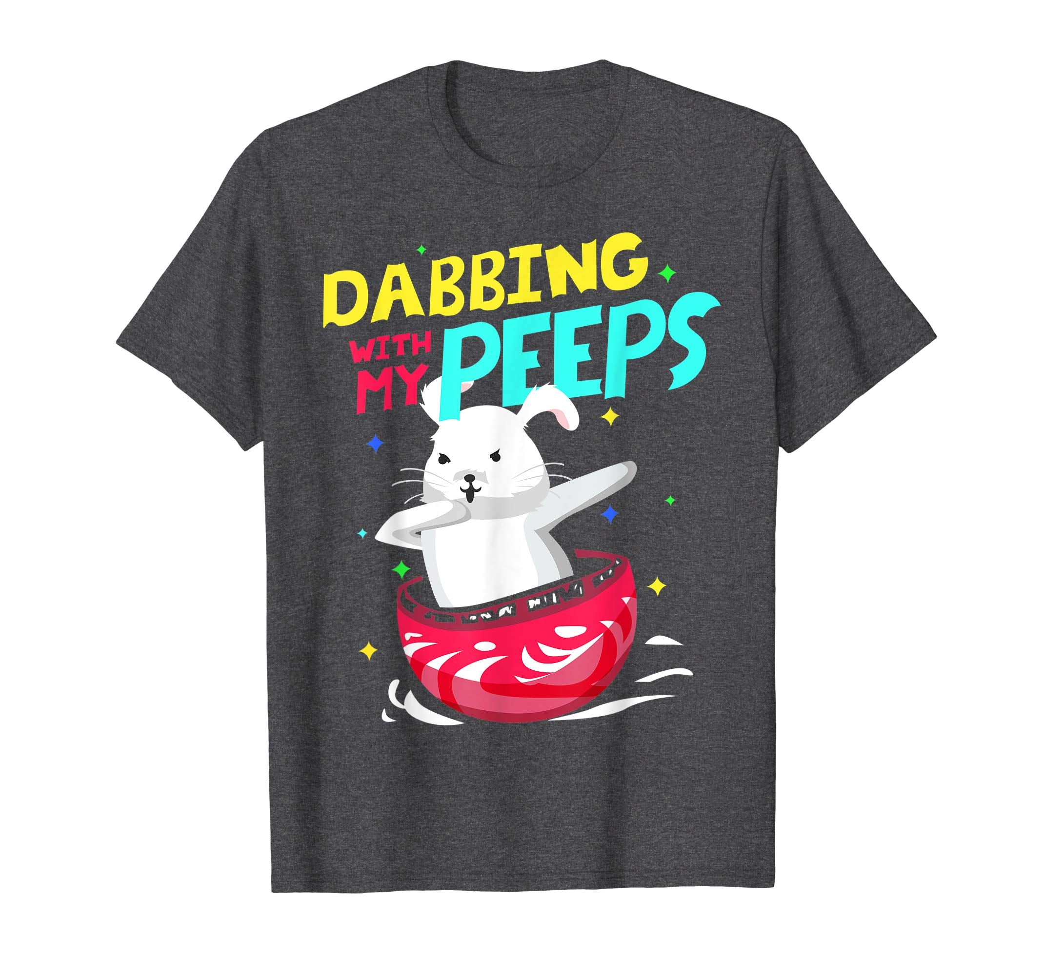 Dabbing Easter Bunny Shirt Dabbing with My Peeps Kids Gift.