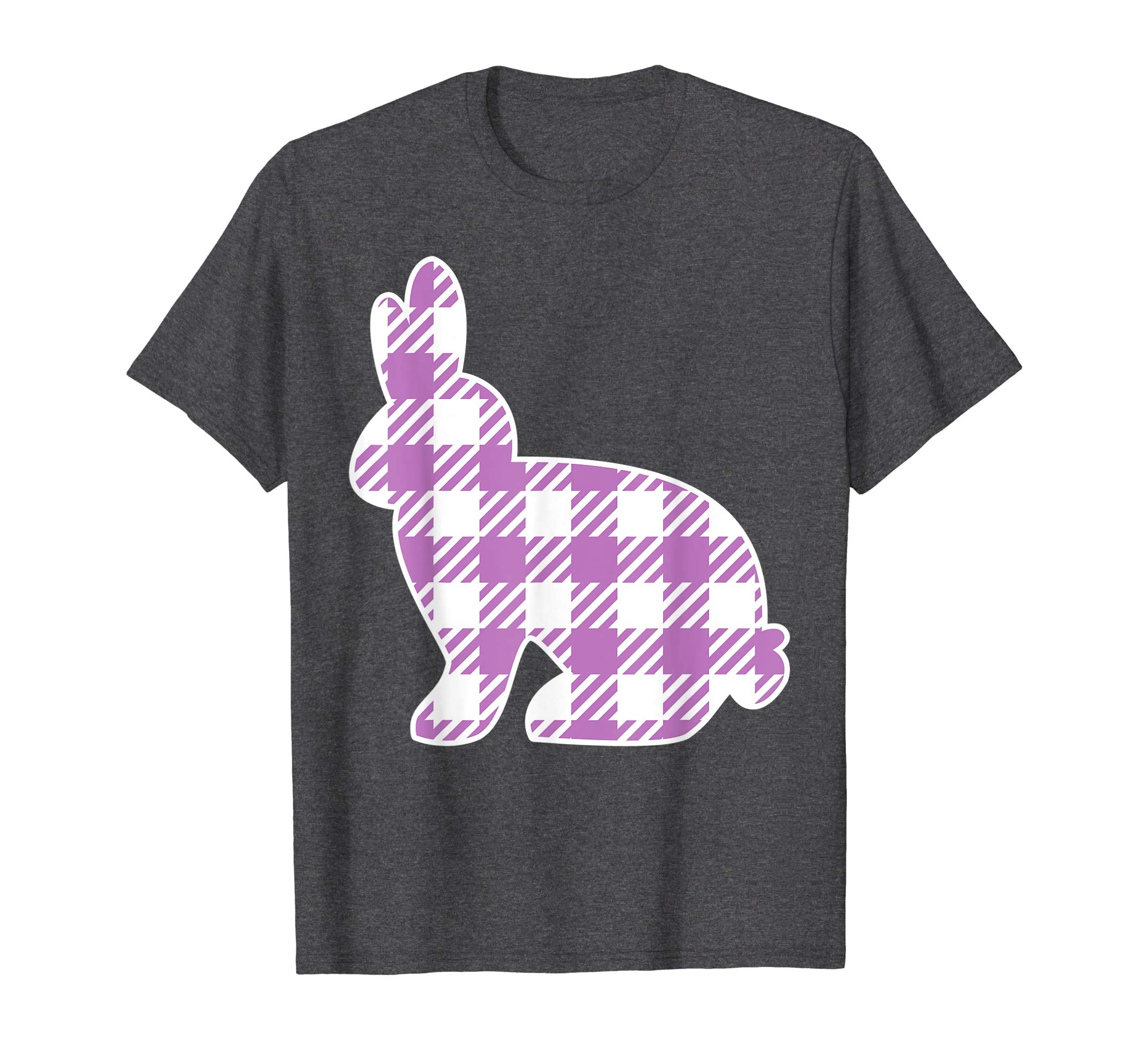 Buffalo Plaid Easter Bunny Shirt for Girls Women Kids Rabbit