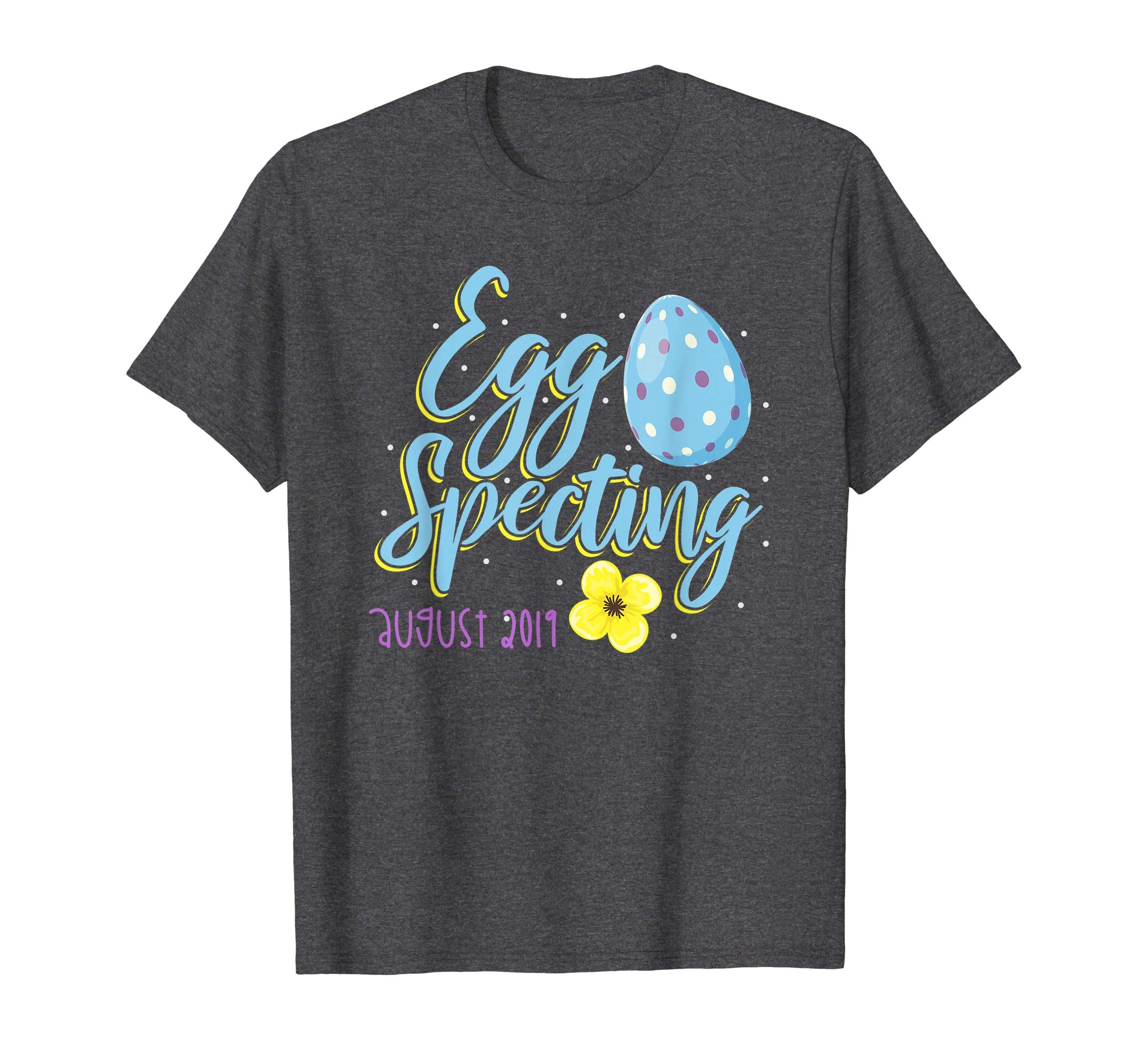 Eggspecting a Baby T Shirt Pregnant Easter Egg August 2019