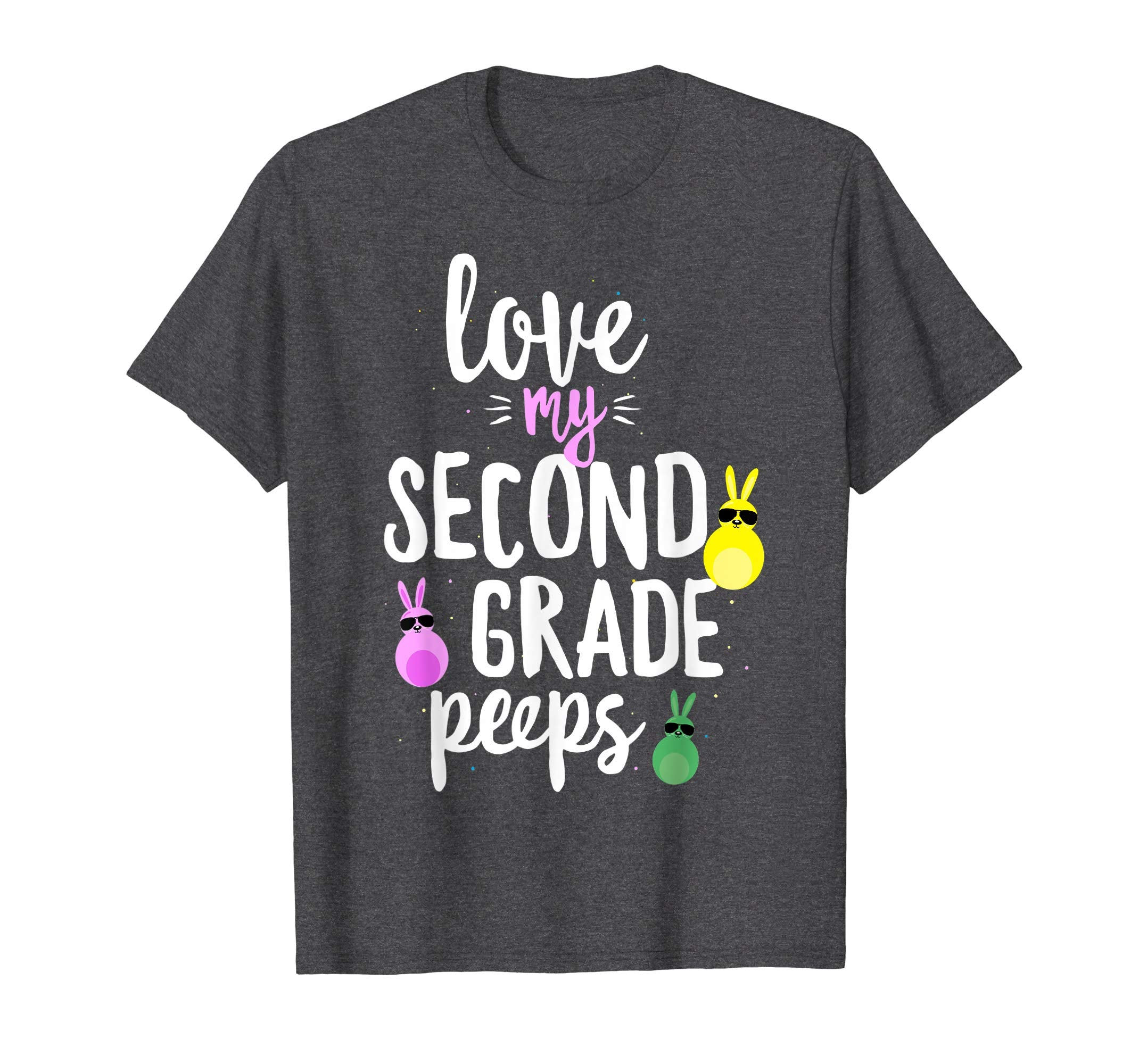 Love My Second Grade Peeps Easter Teacher Bunny T-shirt