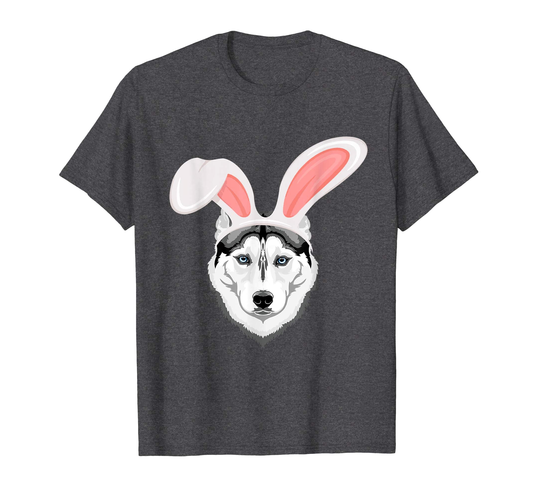 Siberian Husky Dressed As Easter Bunny Rabbit Ears T-Shirt