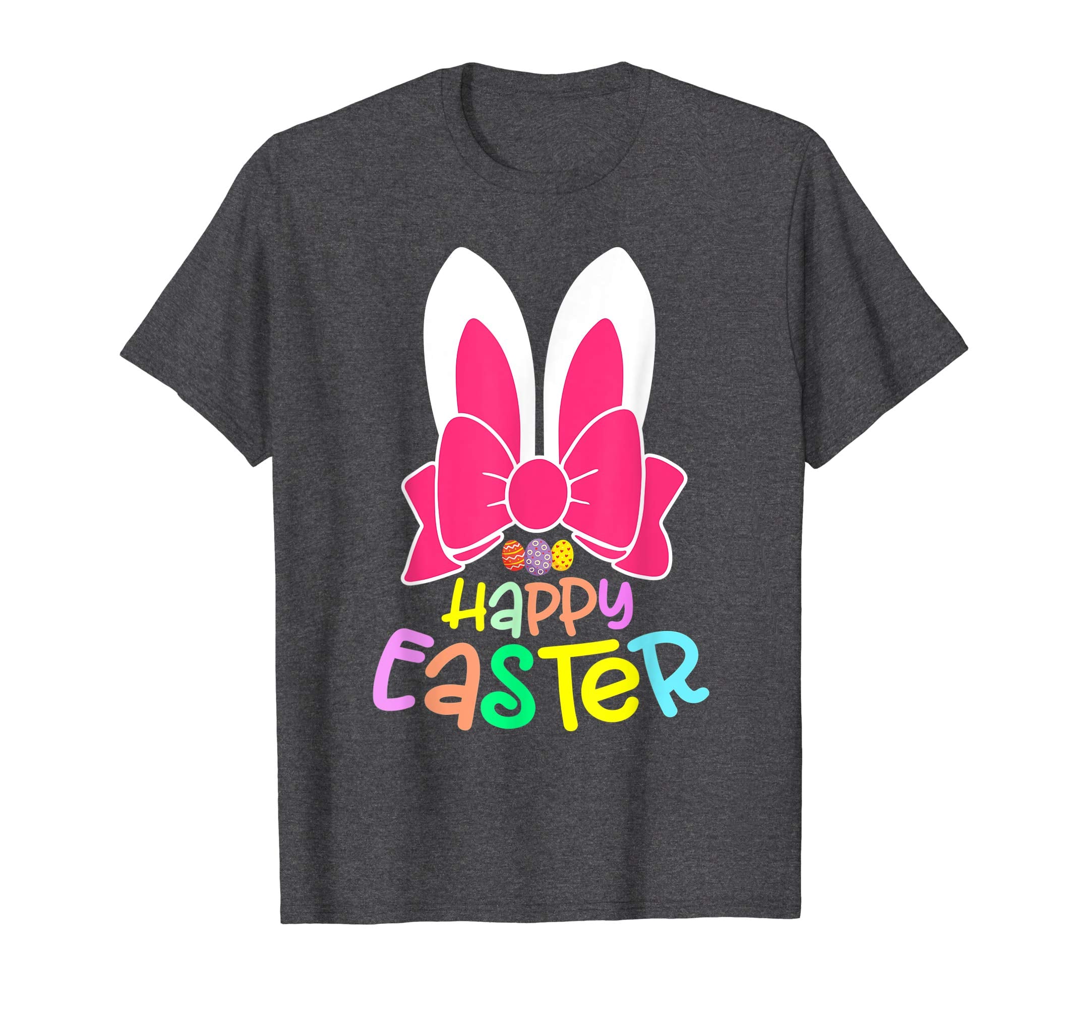 Bunny Ears Eggs Happy Easter Kids Boys Girls T Shirt Gift