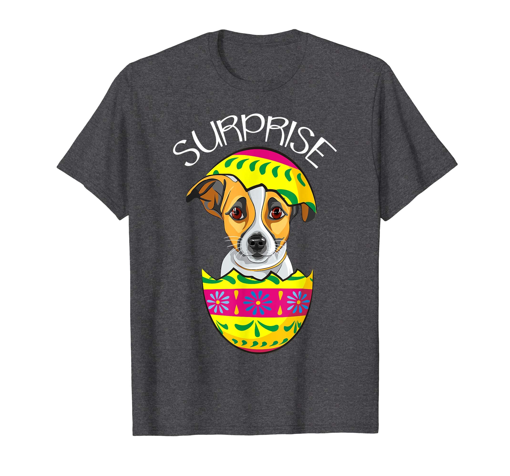 Cute Puppy Russell Terrier Hatches Easter Egg Easter T-Shirt