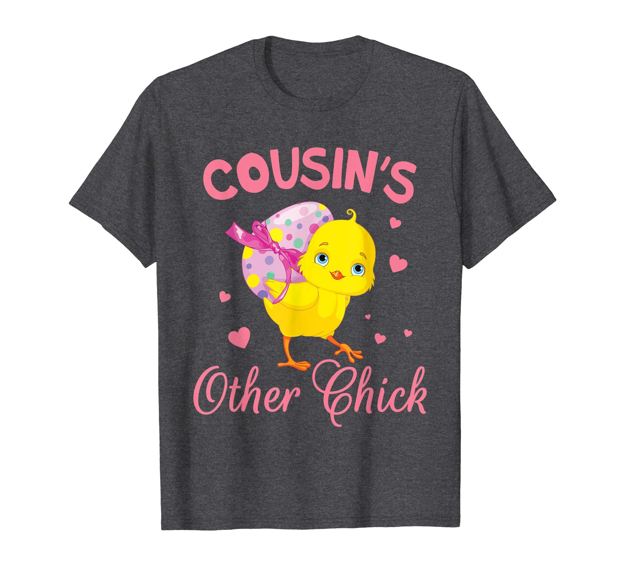 Hearts Chick With Big Easter Egg Shirt Cousin's Other Chick