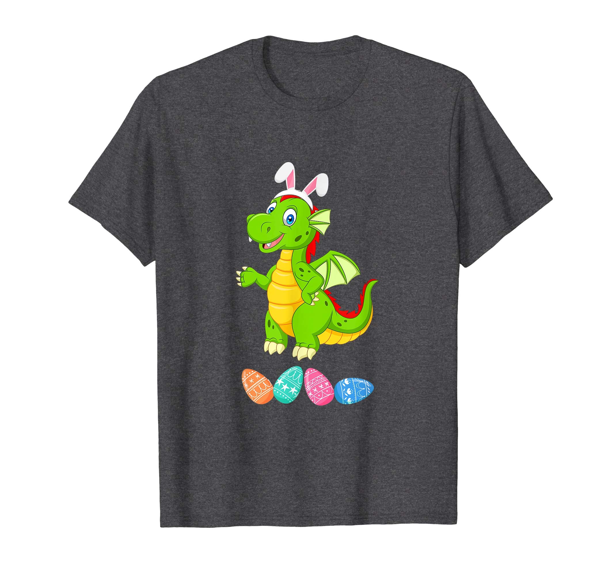 Funny Easter Dragon With Bunny Ears And Eggs T Shirt