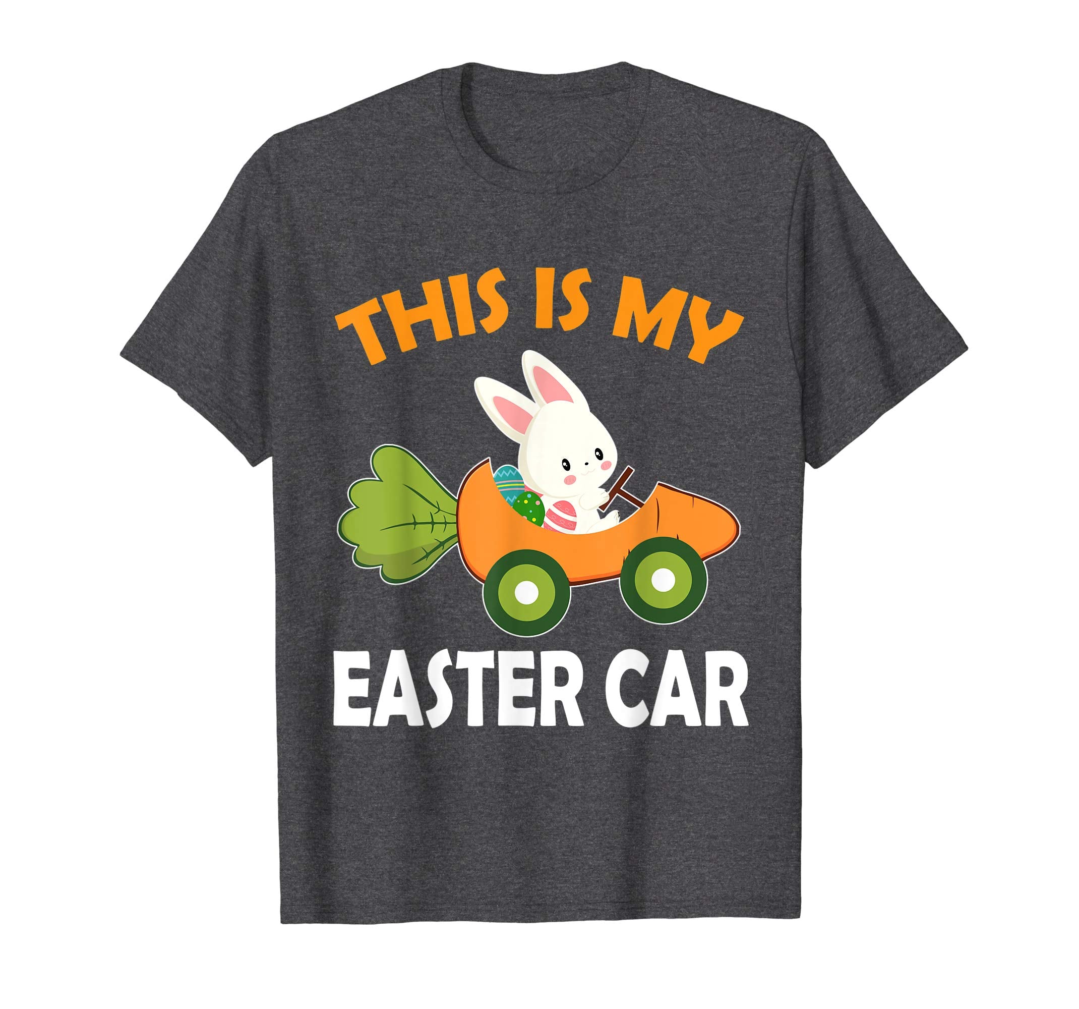 Bunny Riding Carrot Car Easter Shirt This Is My Easter Car