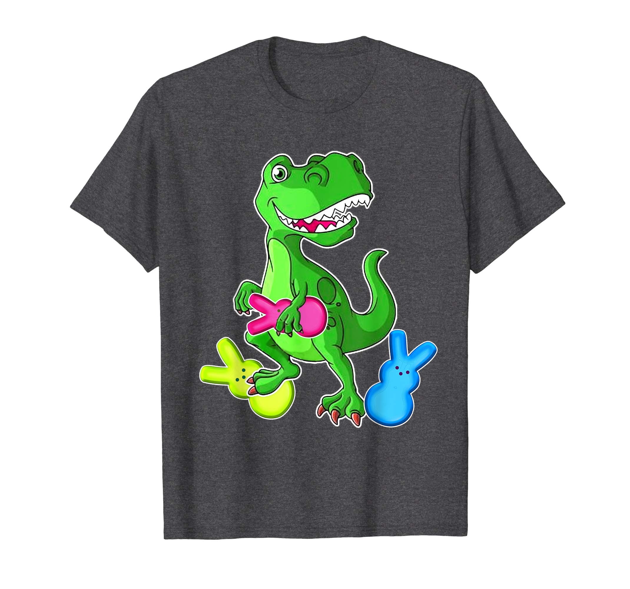 Dinosaur T Rex Eat Bunny Peeps-Happy Easter Day Shirt