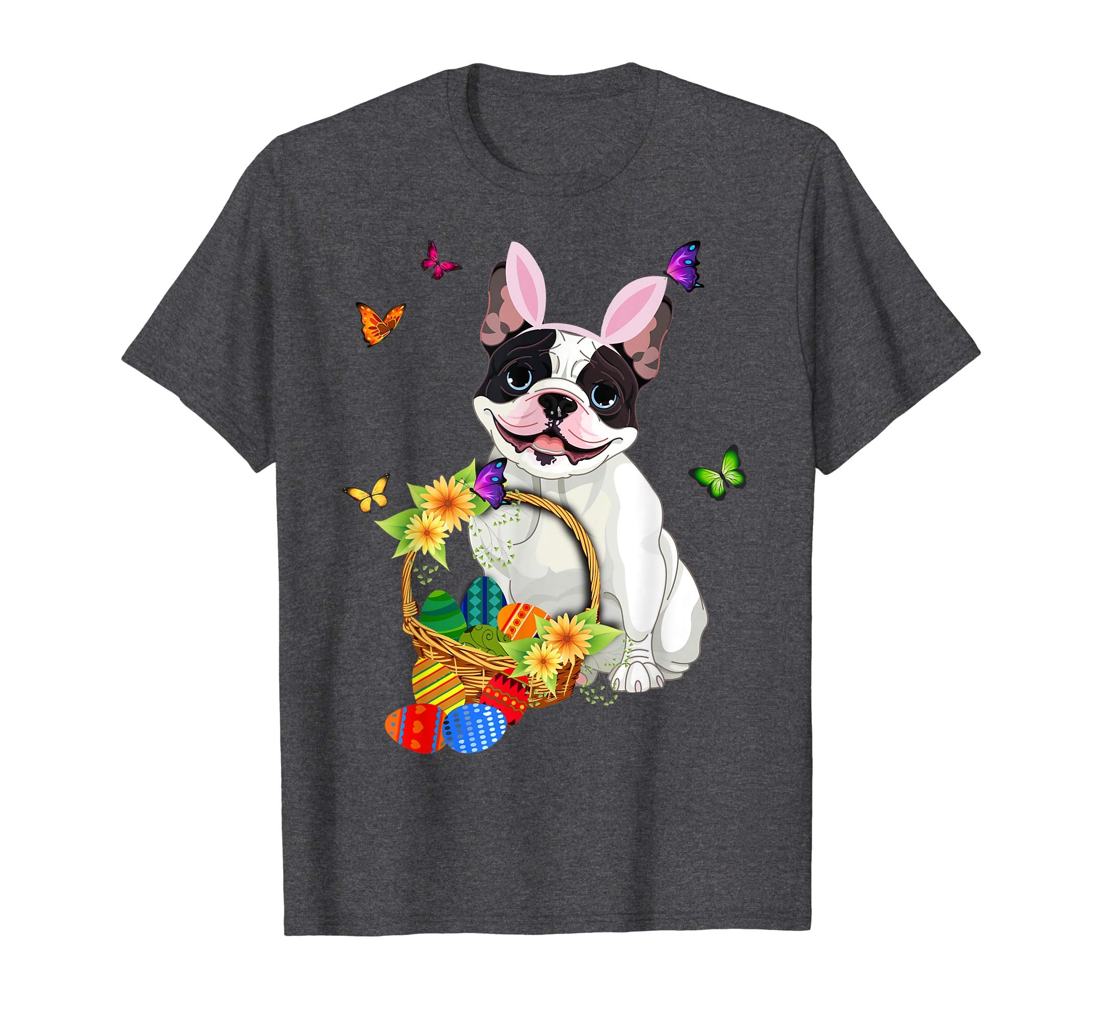 French Bulldog Bunny Hat Rabbit Easter Eggs Shirt