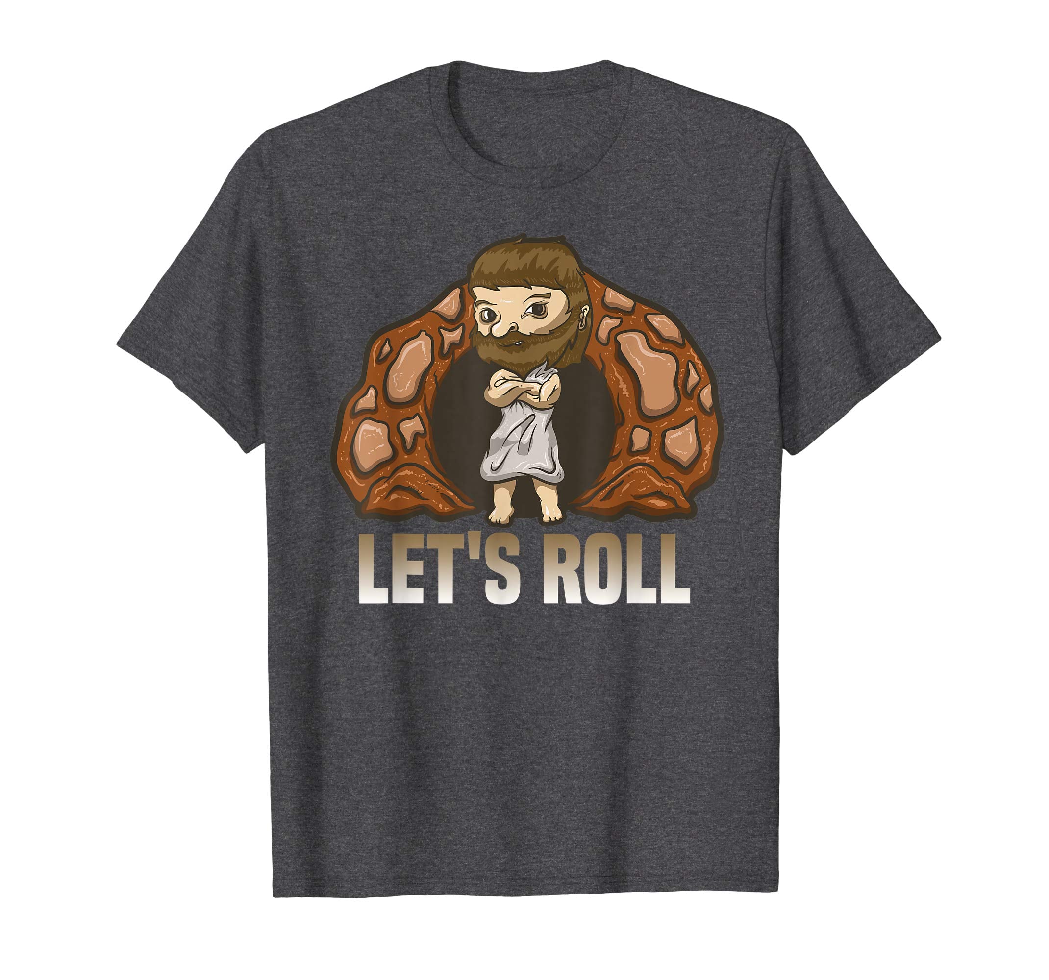 Easter Jesus T Shirt Resurrection Stone Rolling Let's Roll