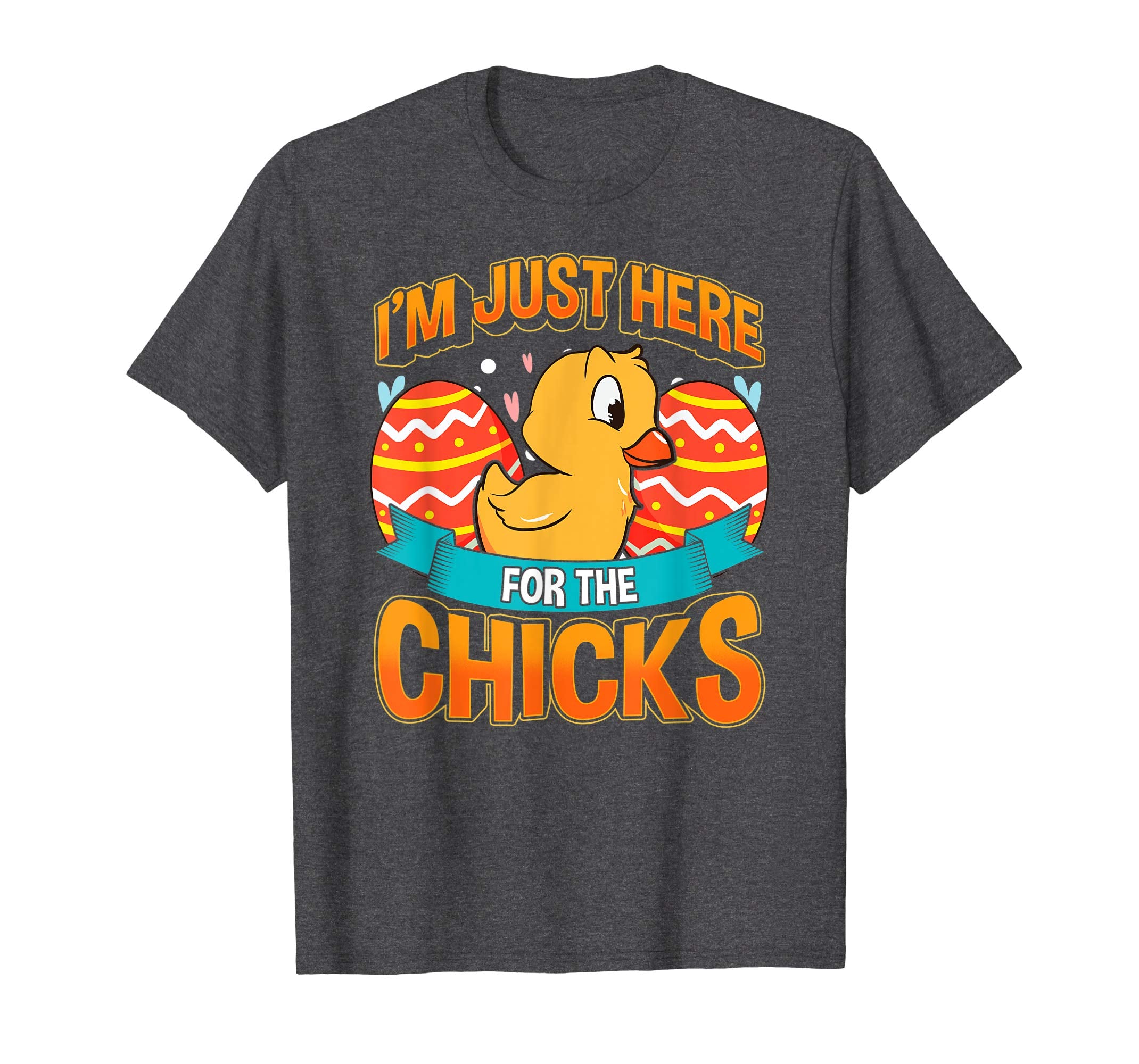 Just Here For The Chicks Cute Easter T Shirt For Kids