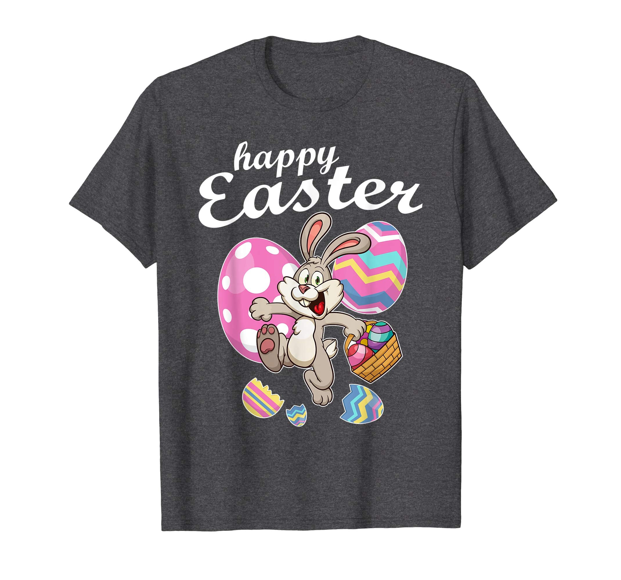 Bunny Rabbit Playing With Easter Eggs Happy Easter Day Shirt