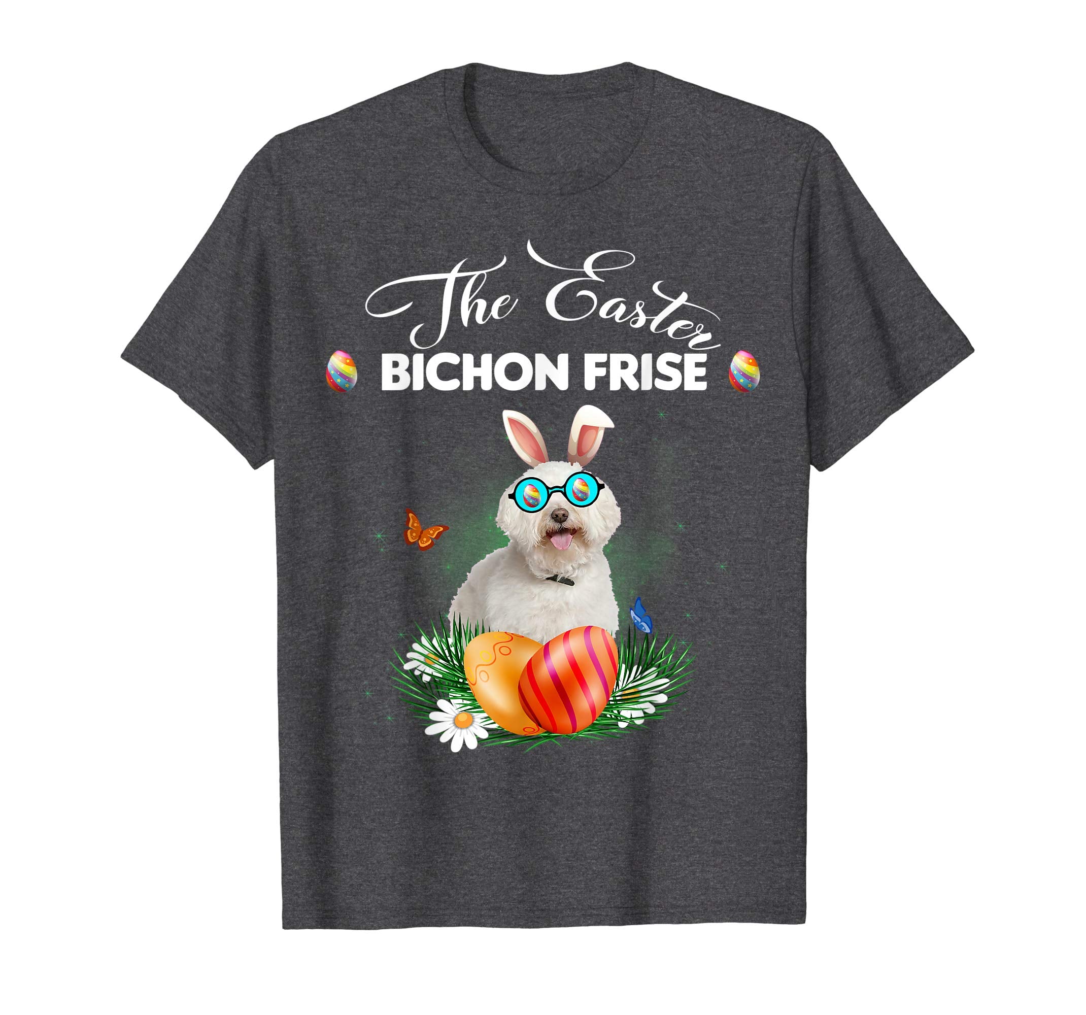 Bichon Frise Bunny Easter Day Dog Gifts T-Shirt