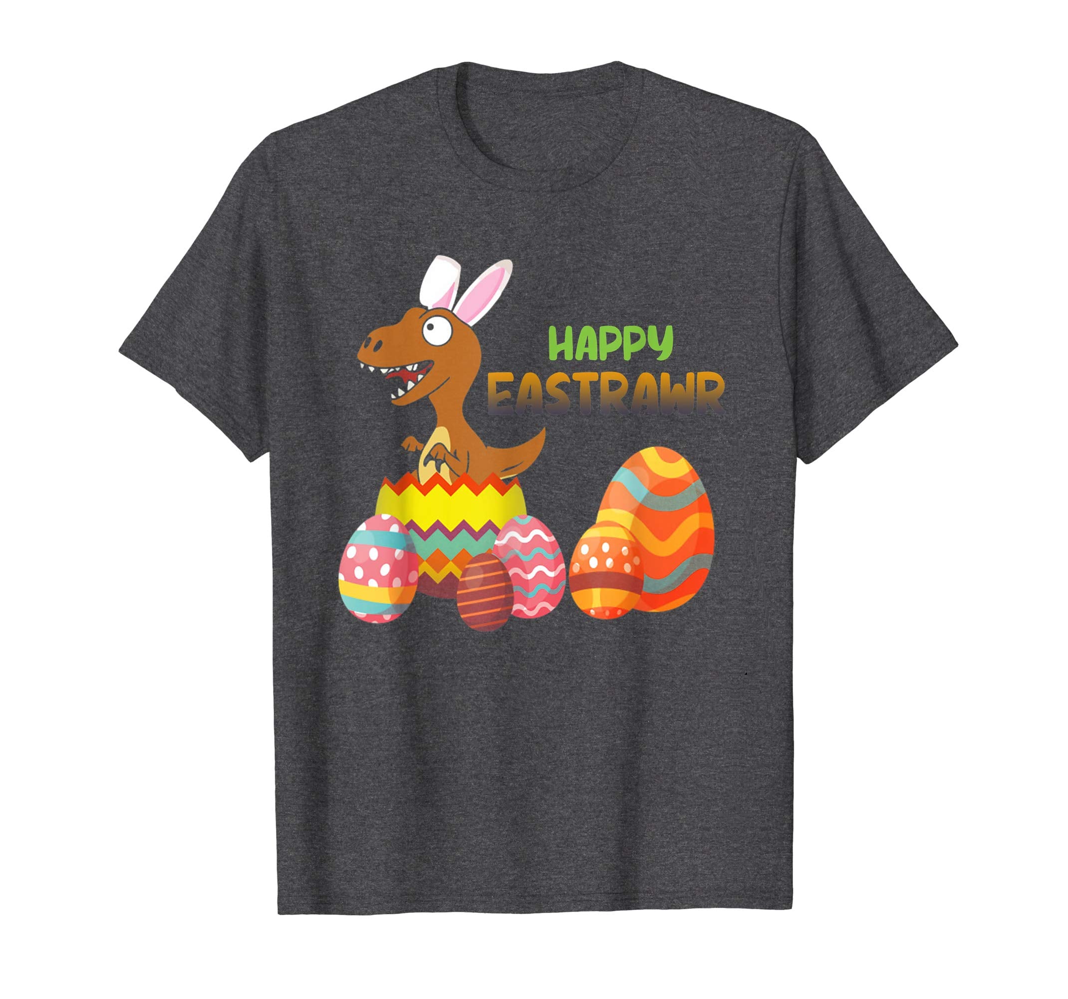 Happy Eastrawr T Rex Dinosaur Easter Bunny Egg Shirt Kids