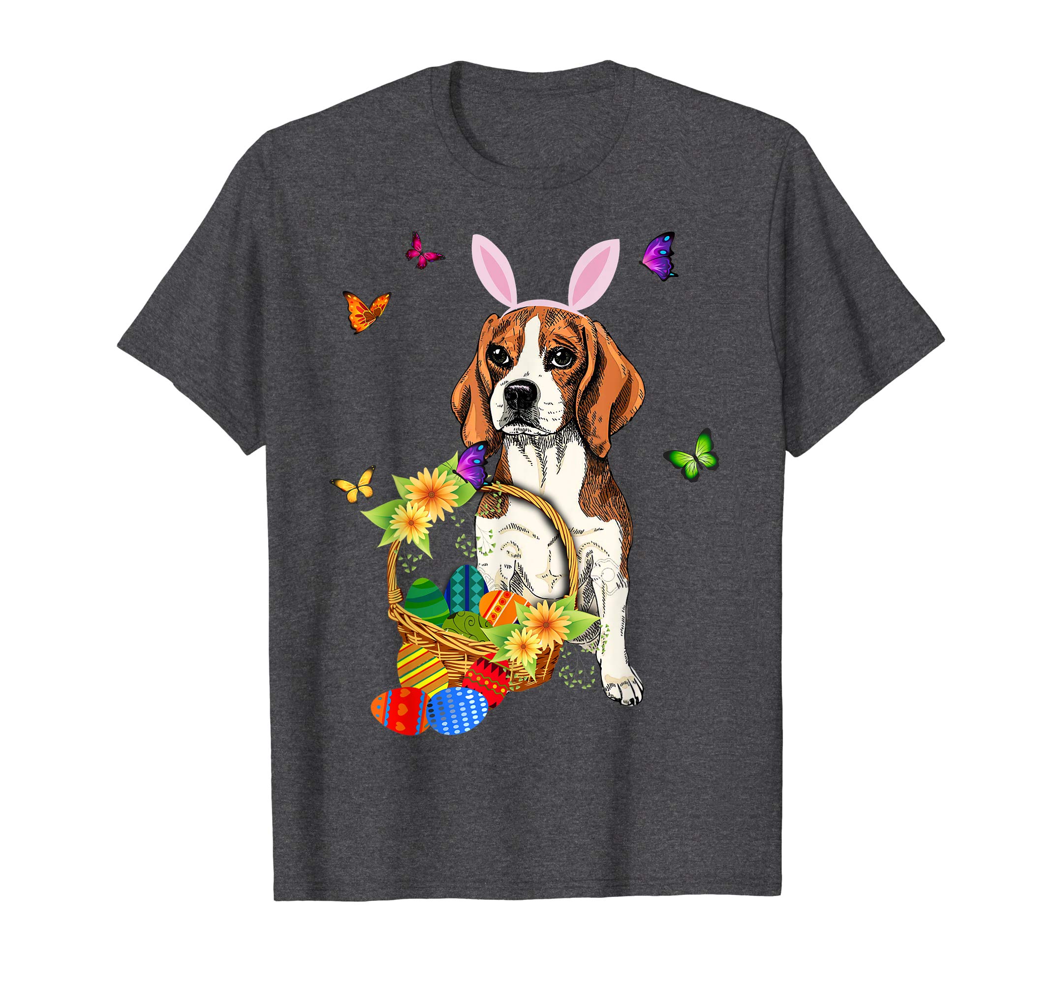 Beagle Bunny Hat Rabbit Easter Eggs Shirt