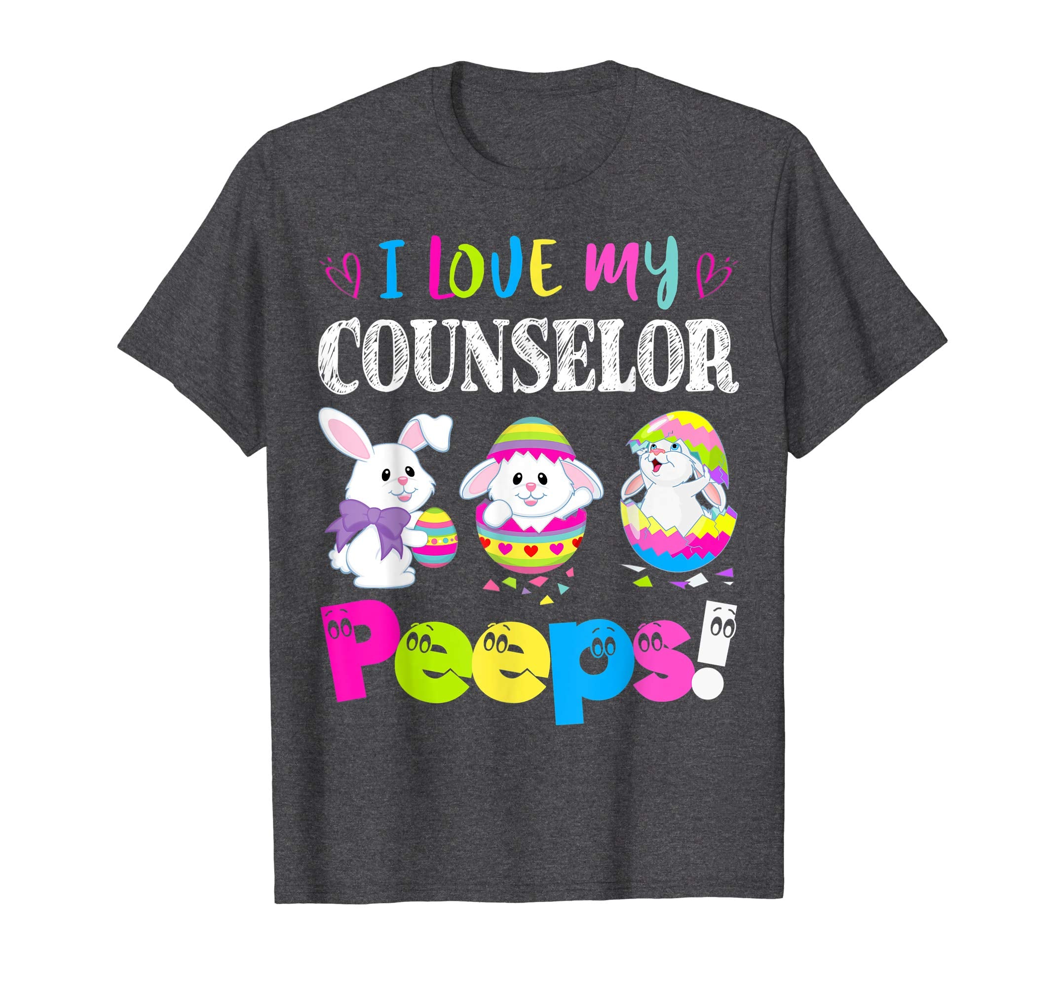 I Love My Counselor Peeps Easter Bunny Gift T-Shirt