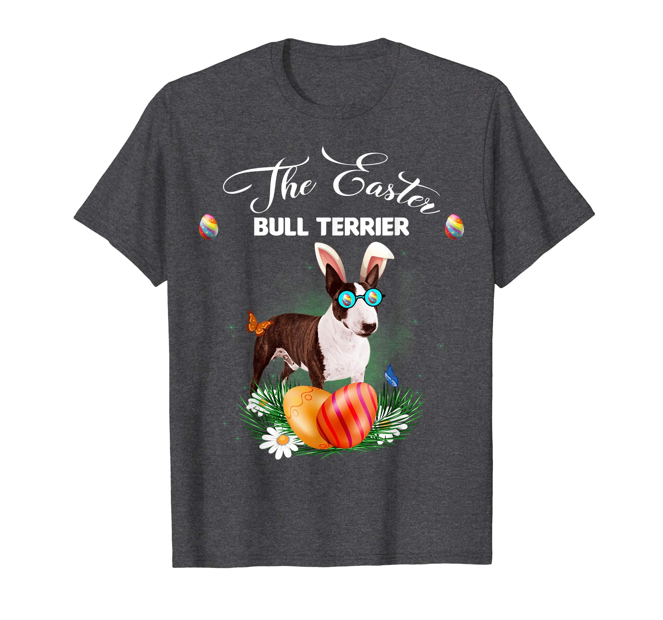 Bull Terrier Bunny Easter Day Dog Gifts T-Shirt