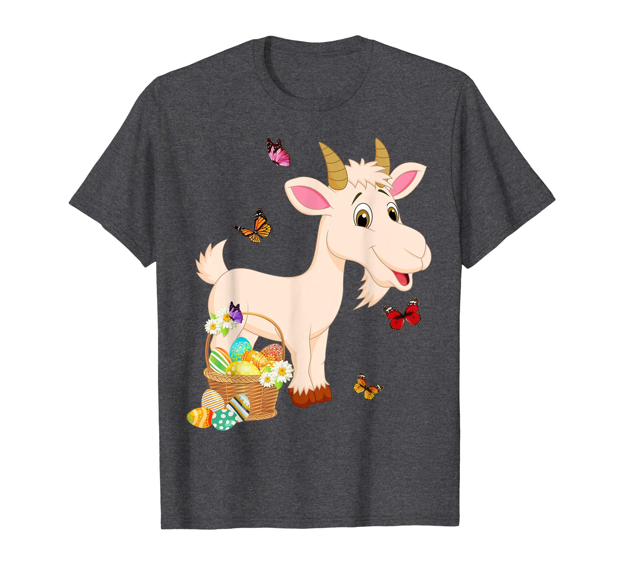 Goat Bunny Hat Rabbit Easter Eggs Shirt Happy Ea