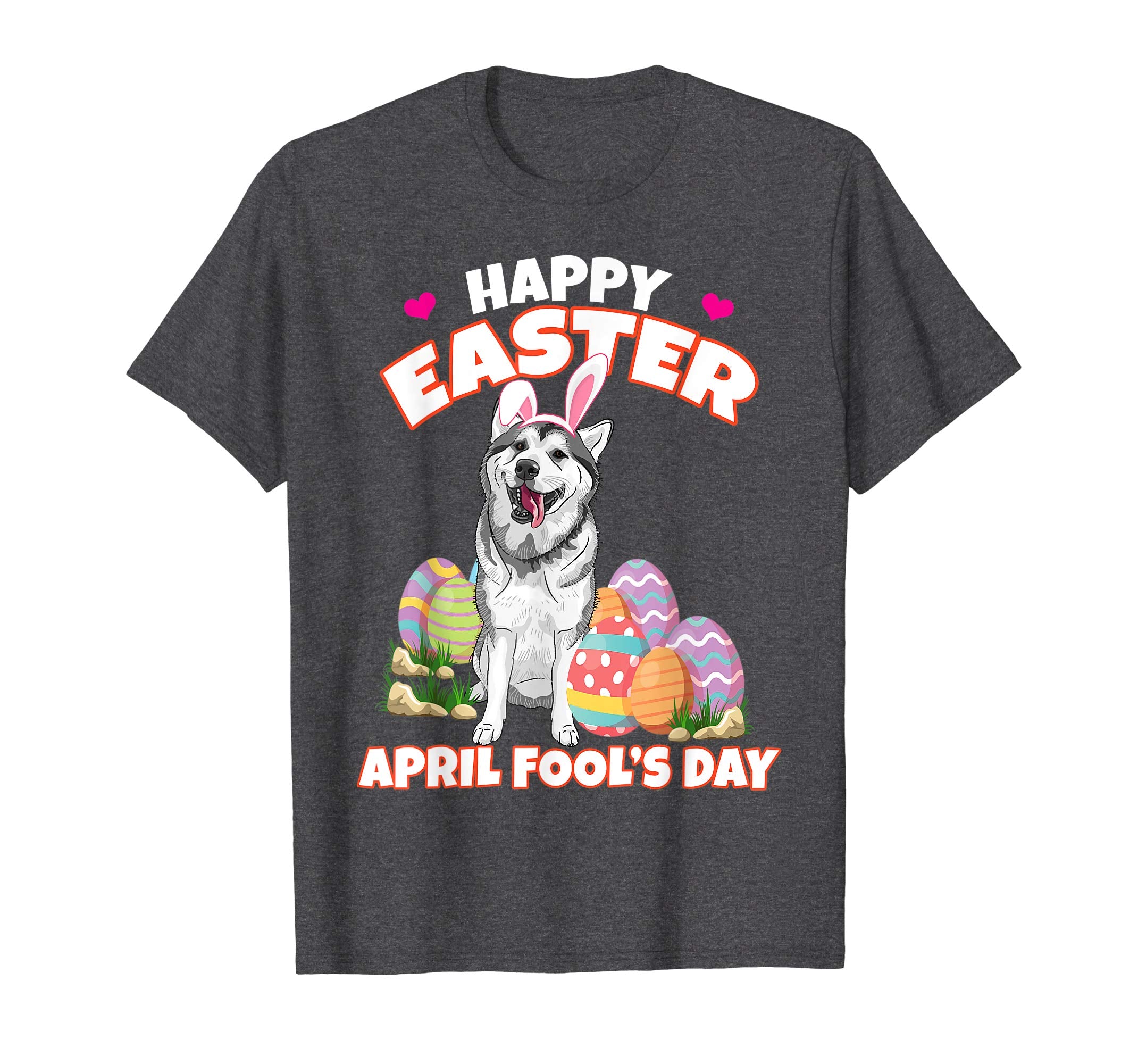 Happy Easter April Fool's Day Funny Siberian Husky T Shirt