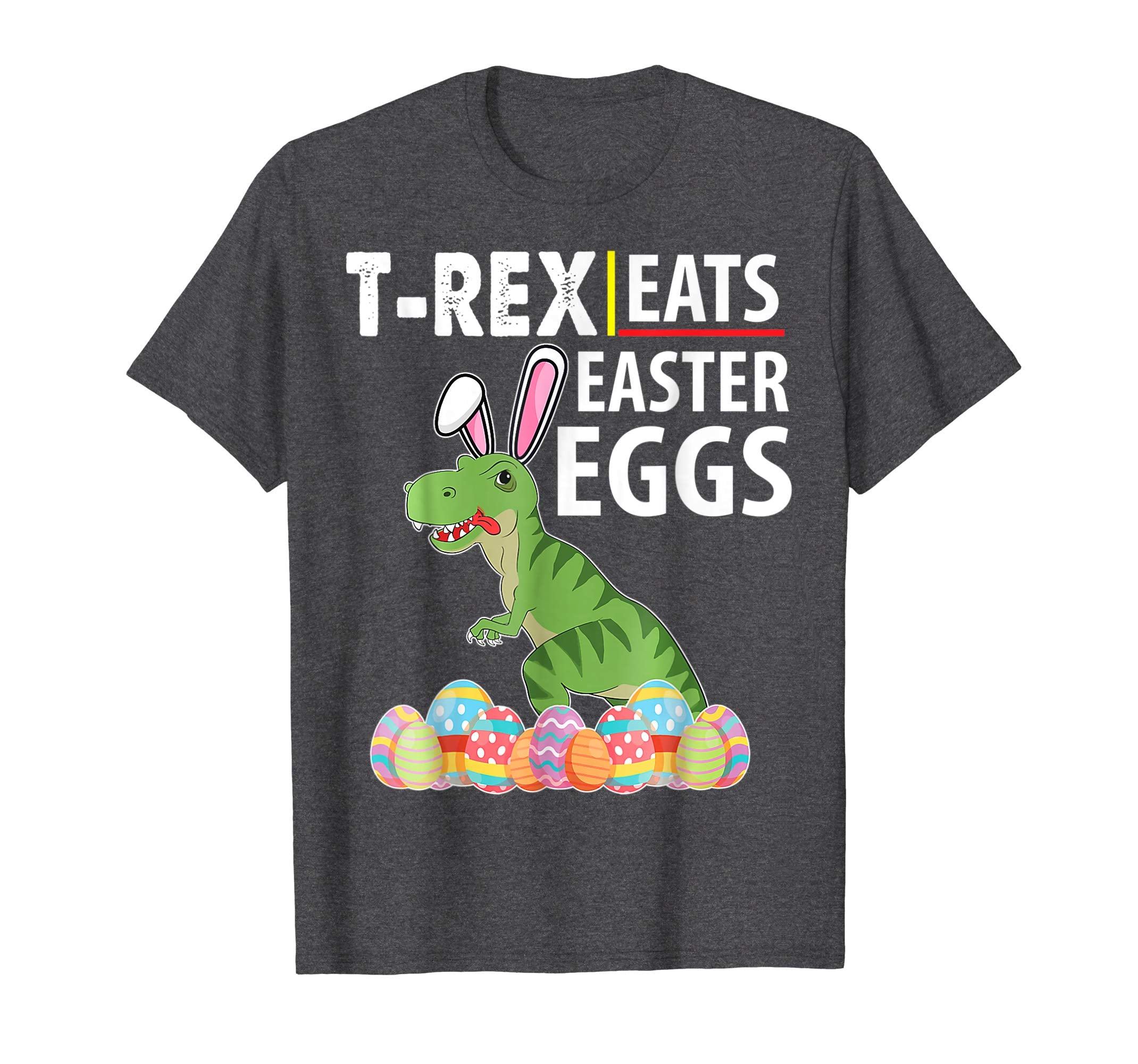 Bunny Dinosaur Trex Eats Easter Eggs Happy Easter Day Shirt