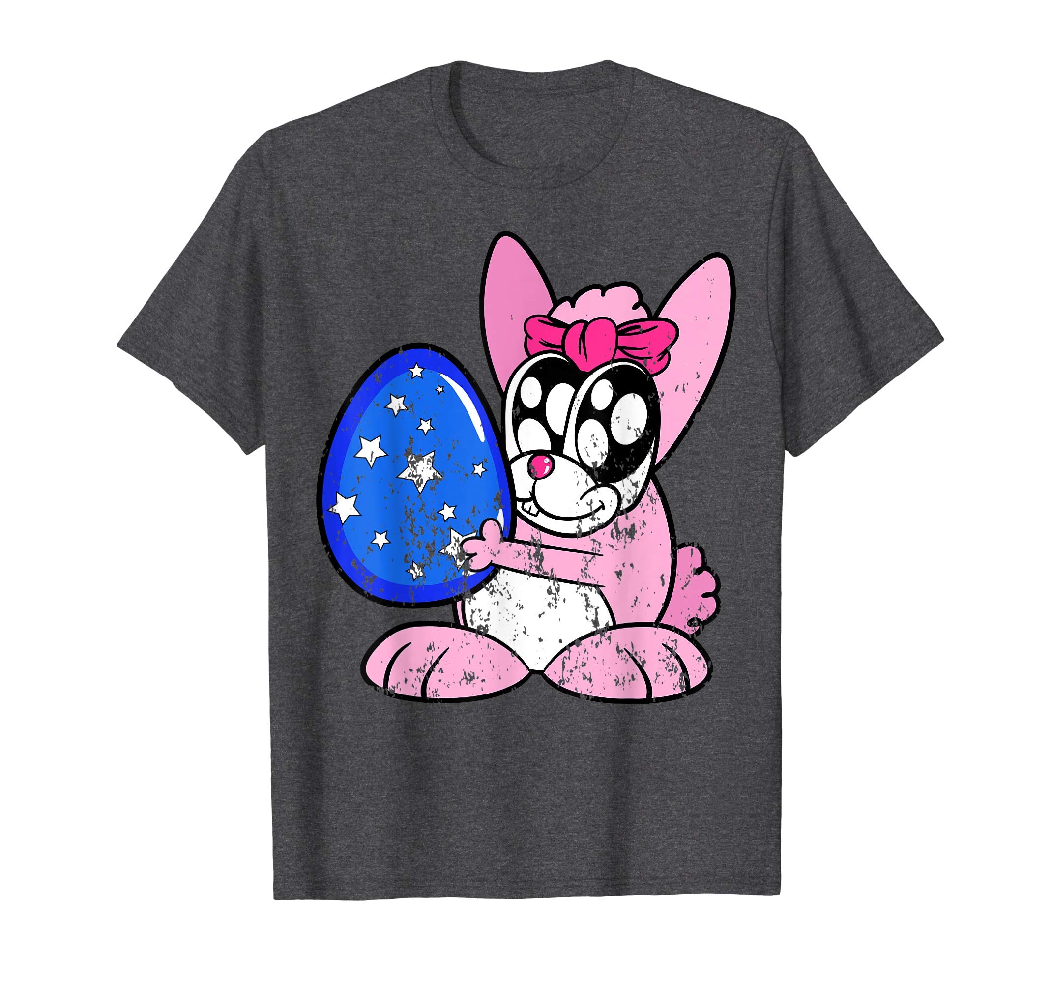 Retro Vintage Grunge Funny Cute Easter Bunny Egg Fun T-Shirt