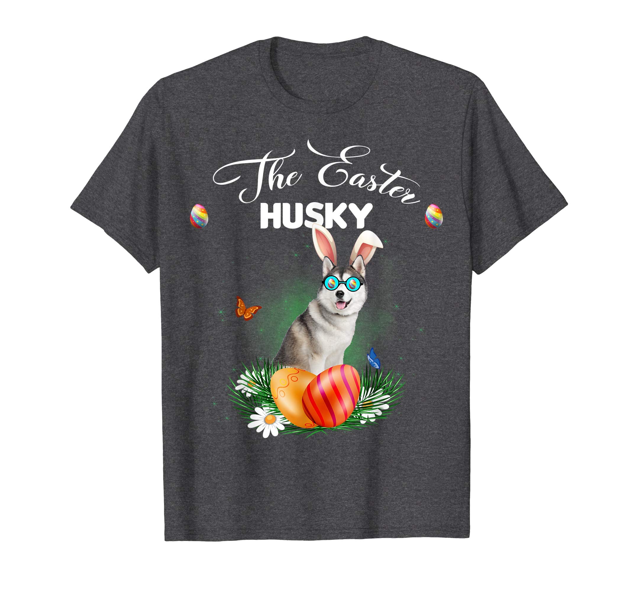 Husky Bunny Easter Day Dog Gifts T-Shirt