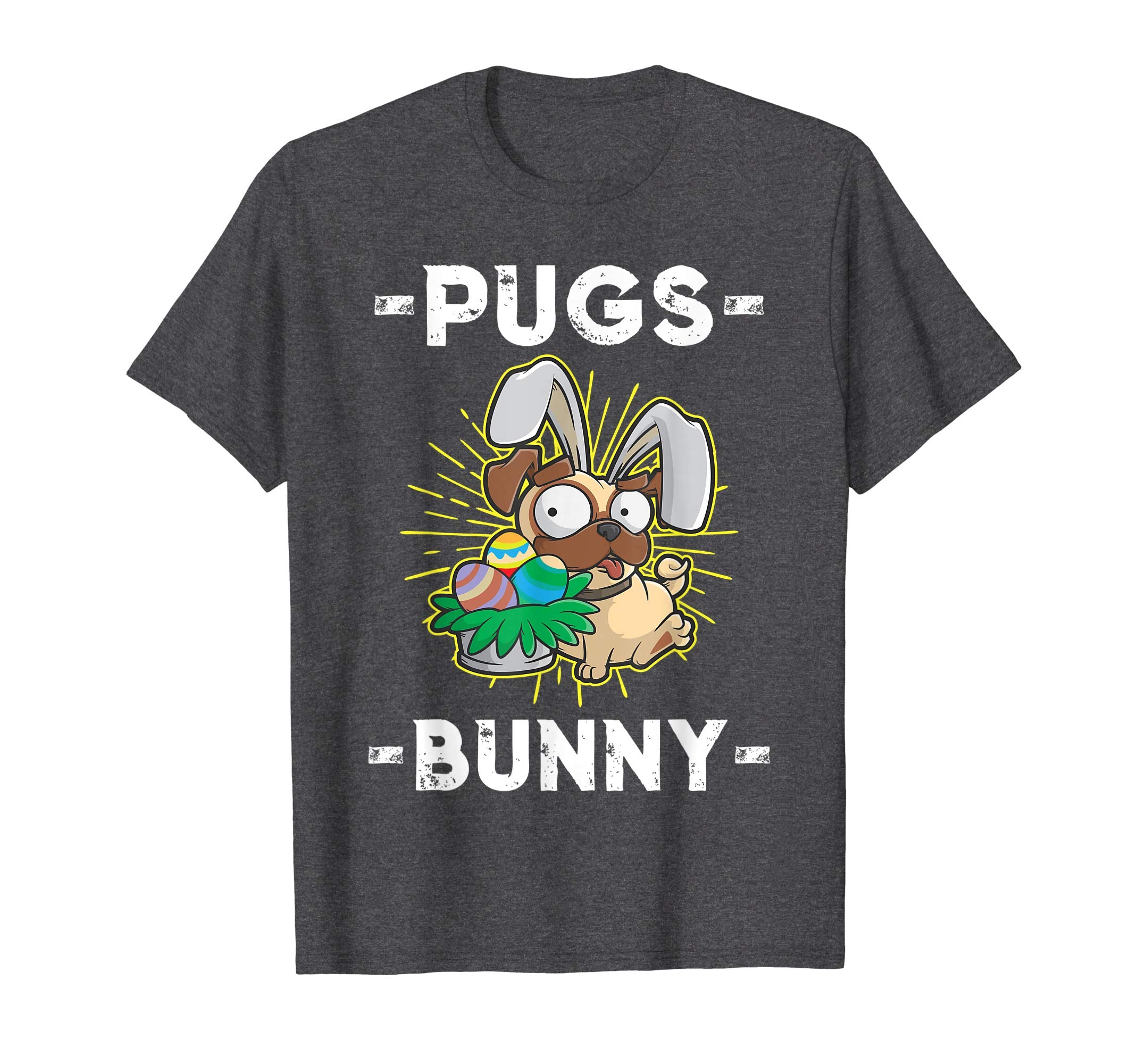 Dog Easter Egg Hunter Pugs Bunny T Shirt Gift for Girl &amp; Boy