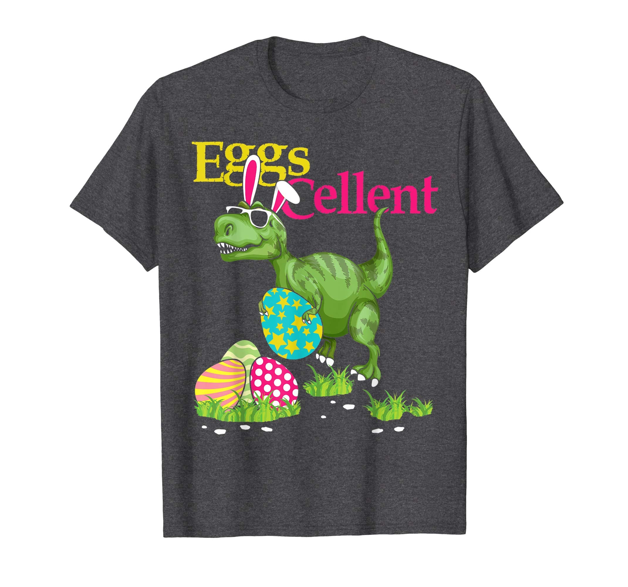 Easter Bunny Dinosaur T-shirt T-rex Boys Kids Eggs Cellent