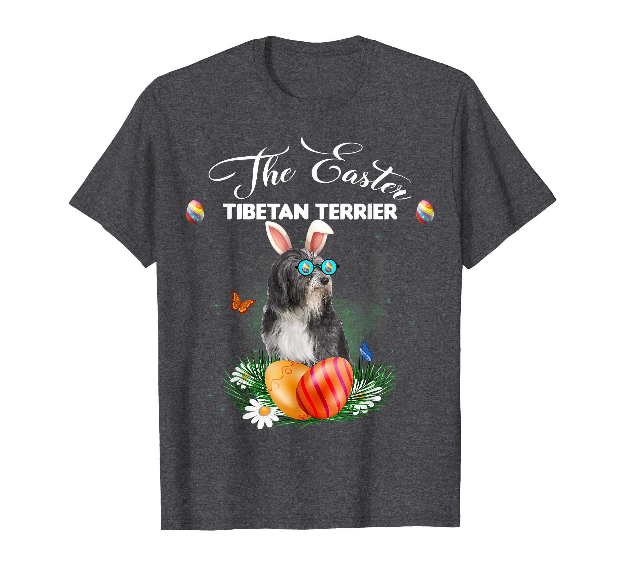Tibetan Terrier Bunny Easter Day Dog Gifts T-Shirt