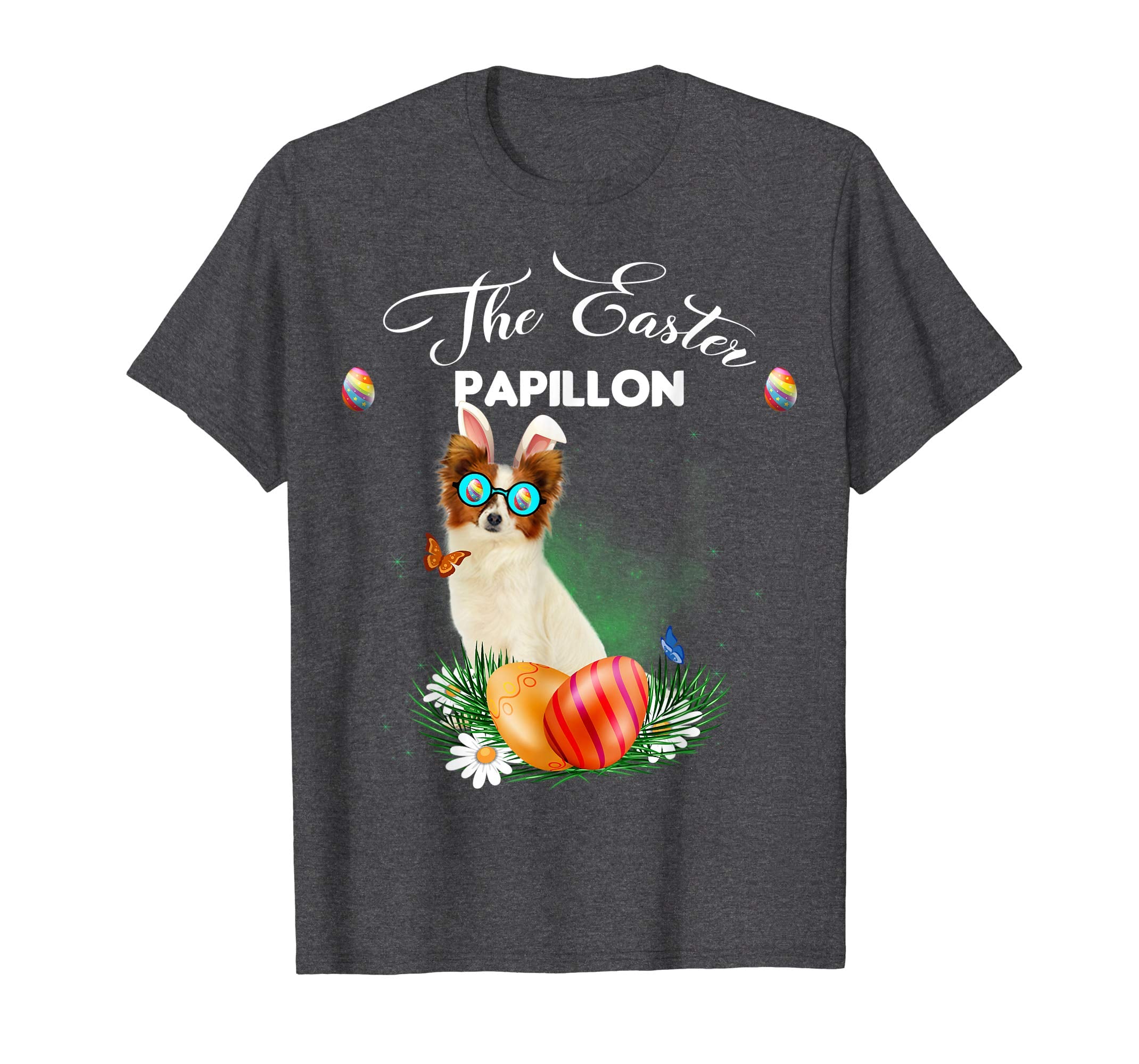 Papillon Bunny Easter Day Dog Gifts T-Shirt