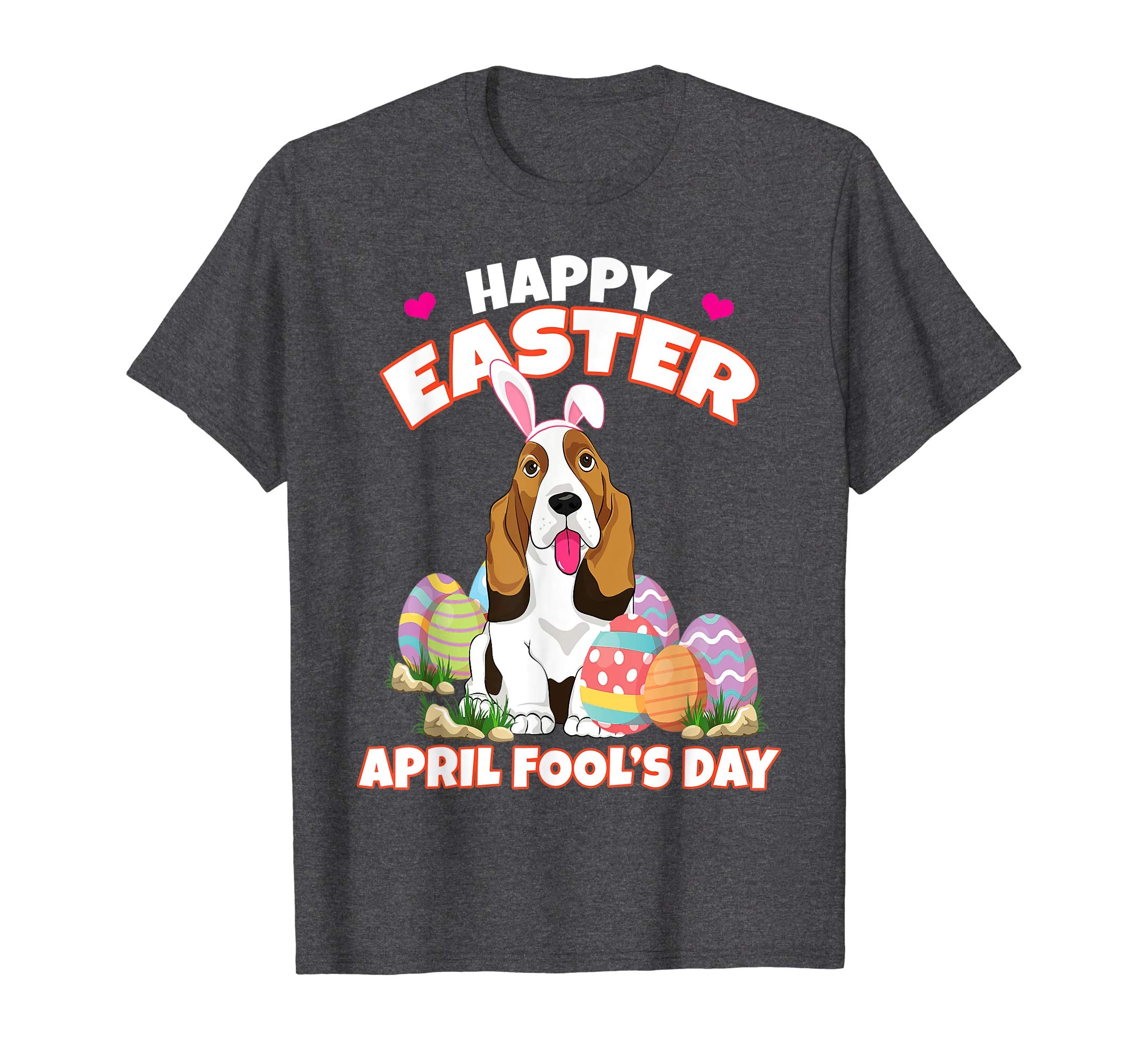 Happy Easter April Fool's Day Funny Basset T Shirt