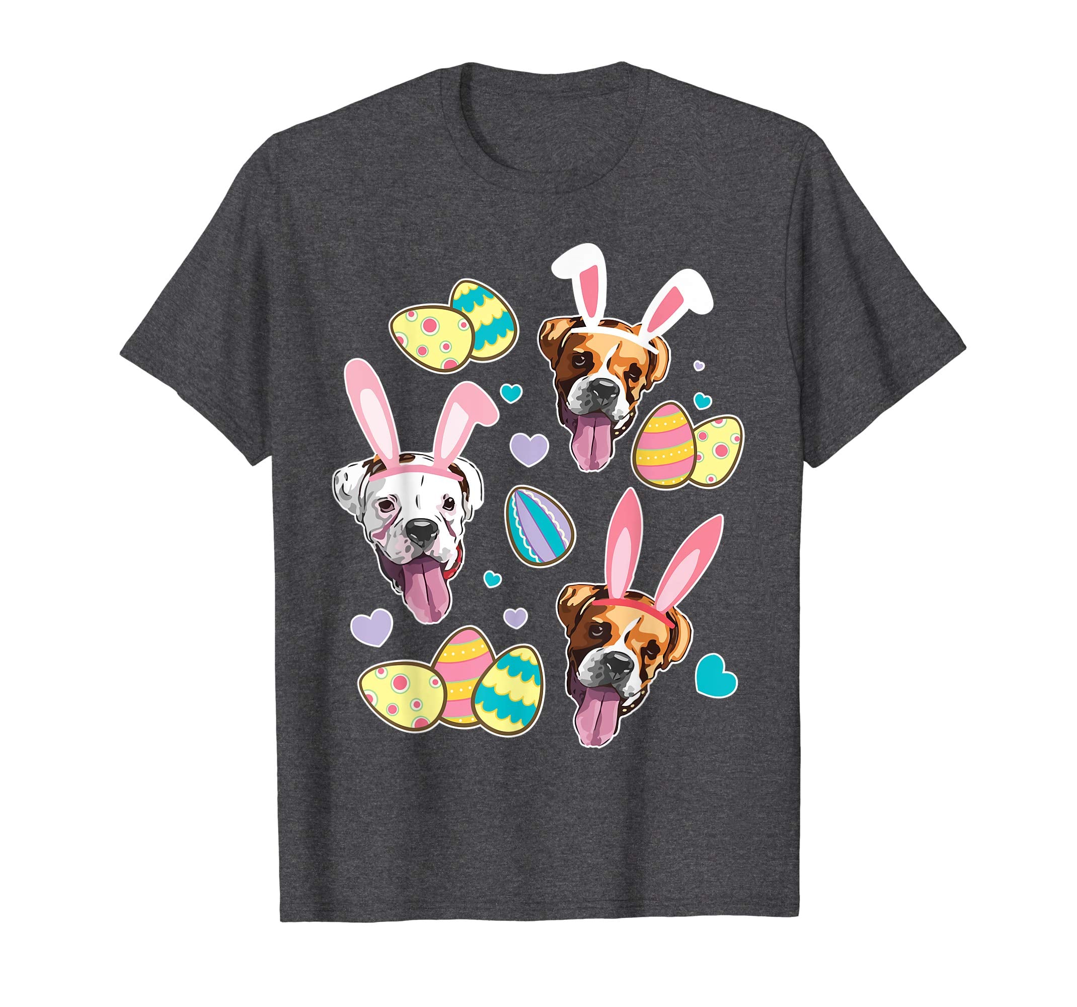 Boxer Bunny Dog &amp; Easter Eggs Happy Easter Day Love Shirt